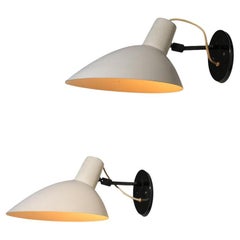 Rara coppia di applique originali degli anni '60 di Arteluce Vittoriano Vigano "Visor"