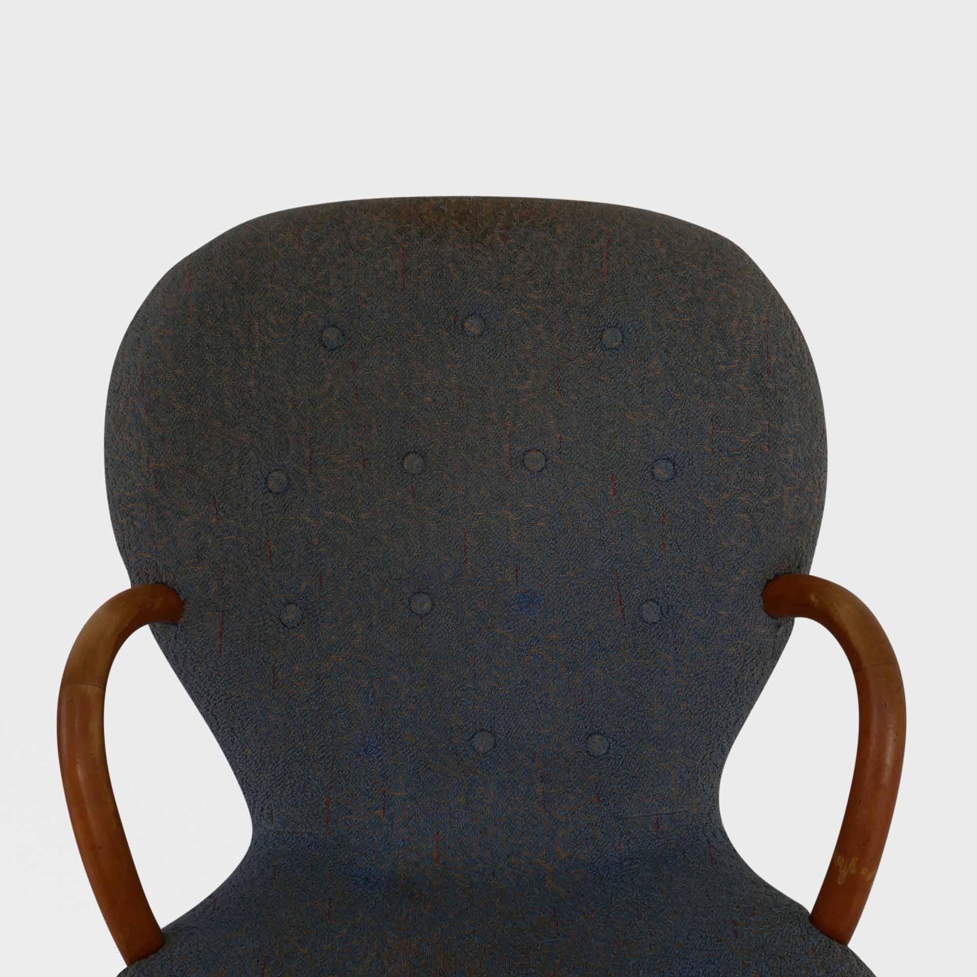Paire rare de chaises Clam originales d'Arnold Madsen pour Vik & Blindheim, Norvège en vente 7
