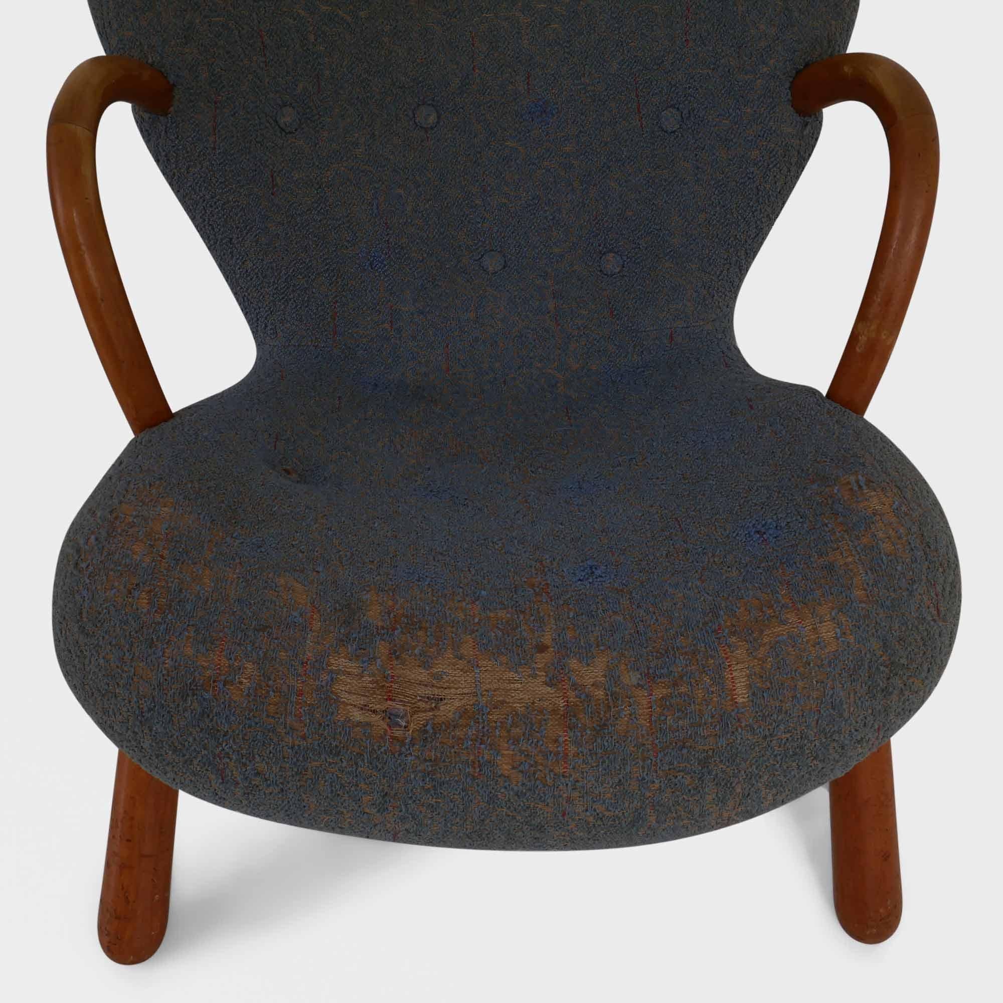 Paire rare de chaises Clam originales d'Arnold Madsen pour Vik & Blindheim, Norvège en vente 8