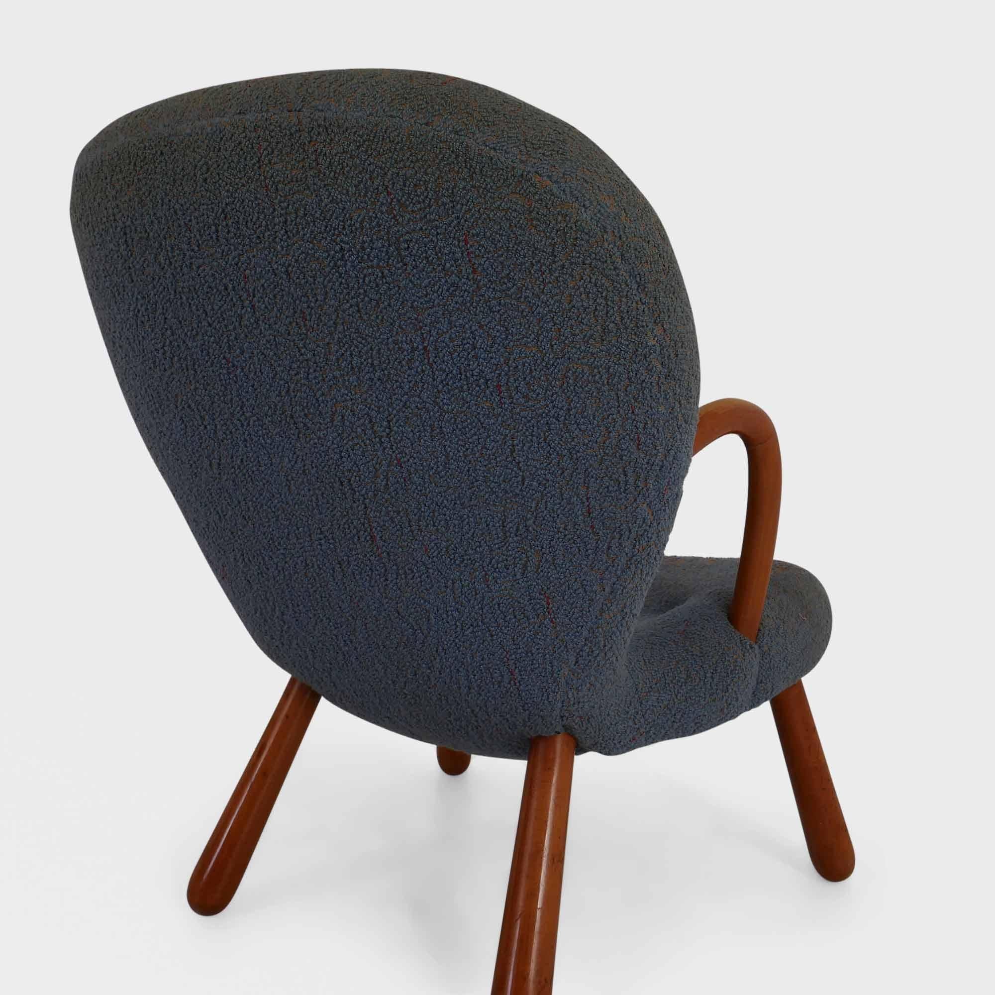 Paire rare de chaises Clam originales d'Arnold Madsen pour Vik & Blindheim, Norvège en vente 10