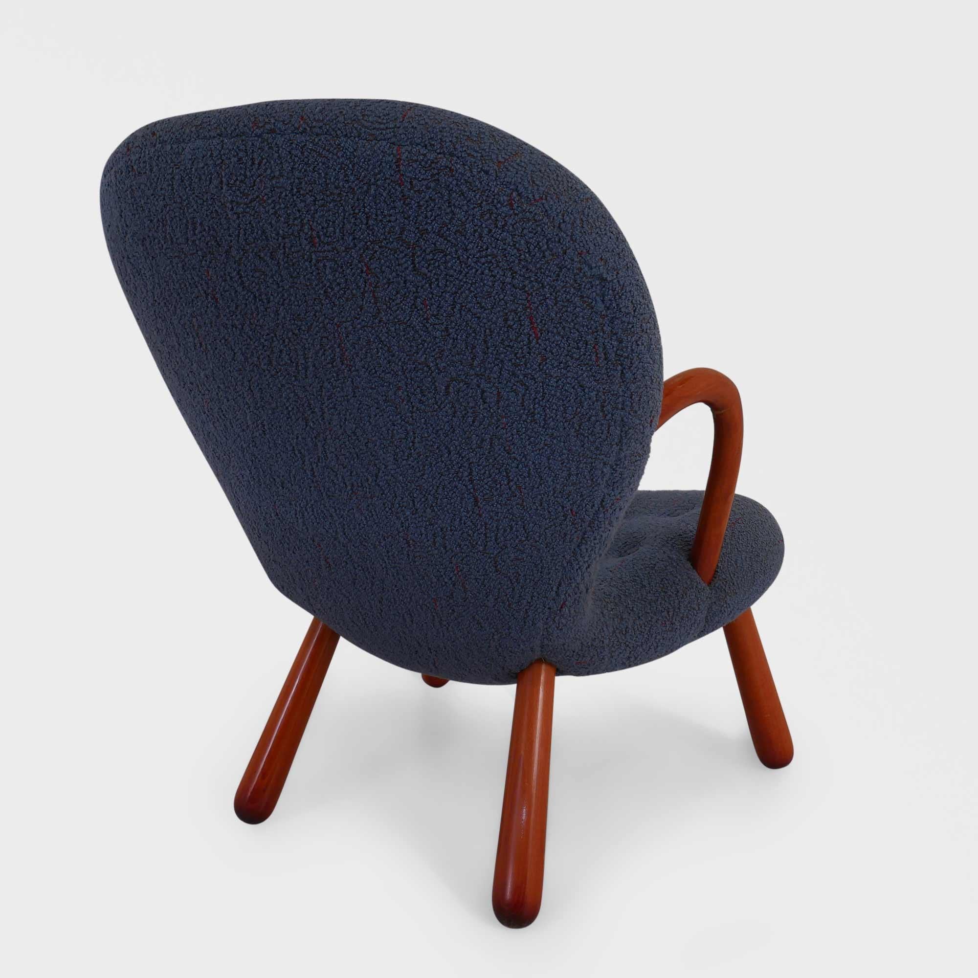 20ième siècle Paire rare de chaises Clam originales d'Arnold Madsen pour Vik & Blindheim, Norvège en vente