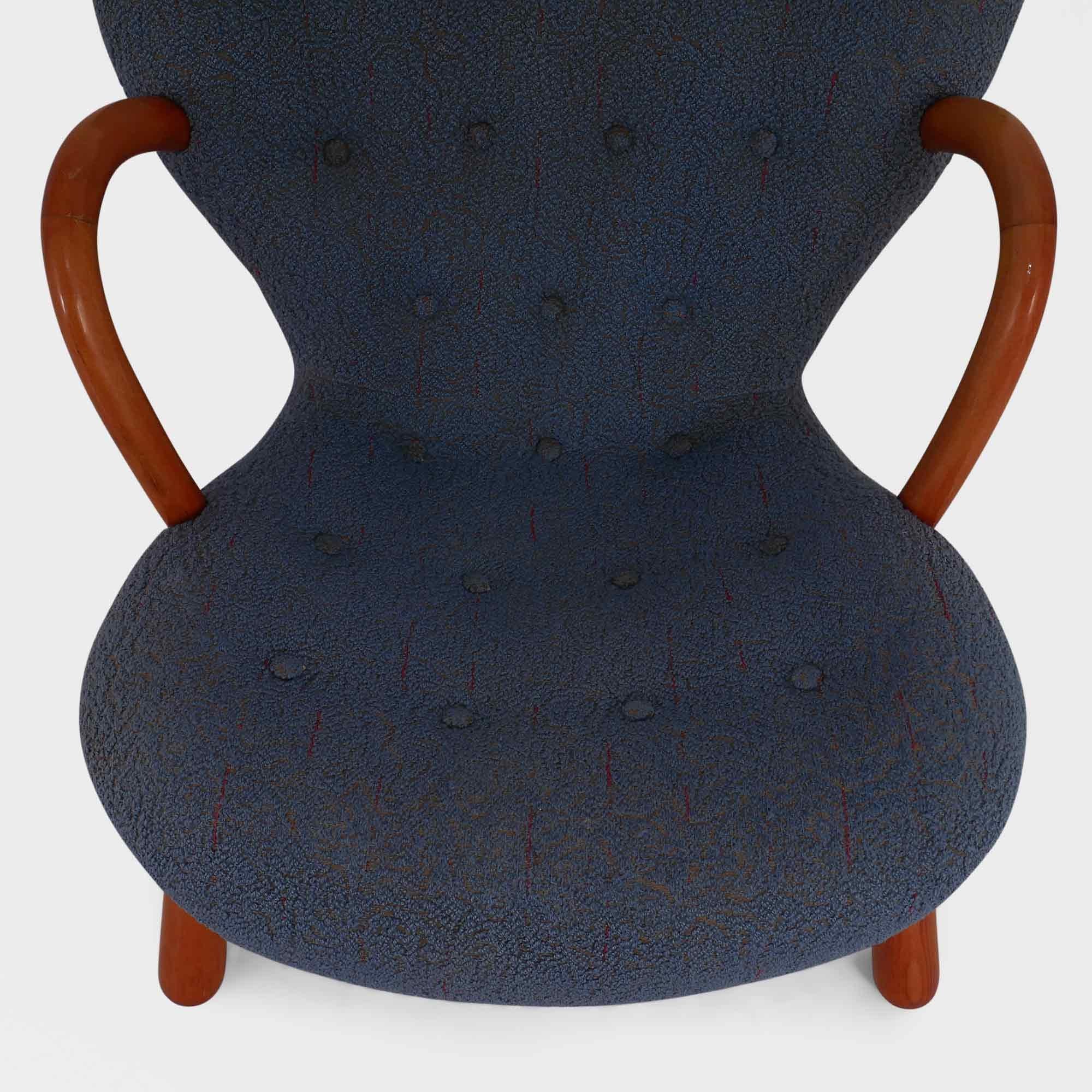 Paire rare de chaises Clam originales d'Arnold Madsen pour Vik & Blindheim, Norvège en vente 1