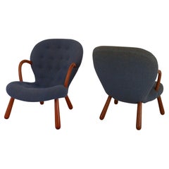 Seltenes Paar Original-Lammstühle von Arnold Madsen für Vik & Blindheim, Norwegen