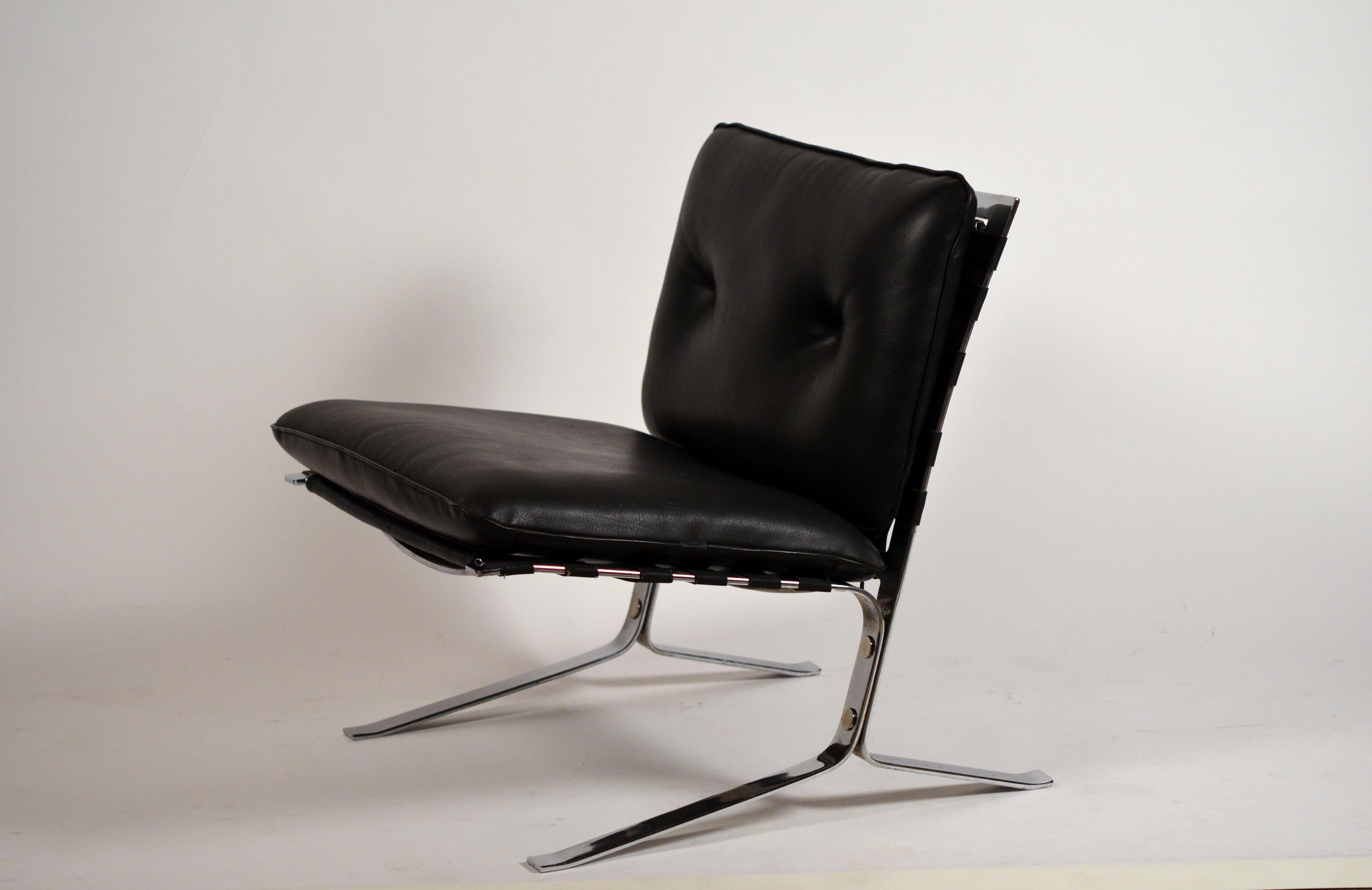 Acier Paire rare de chaises longues originales « Jonker » d'Olivier Mourgue pour Airborne en vente
