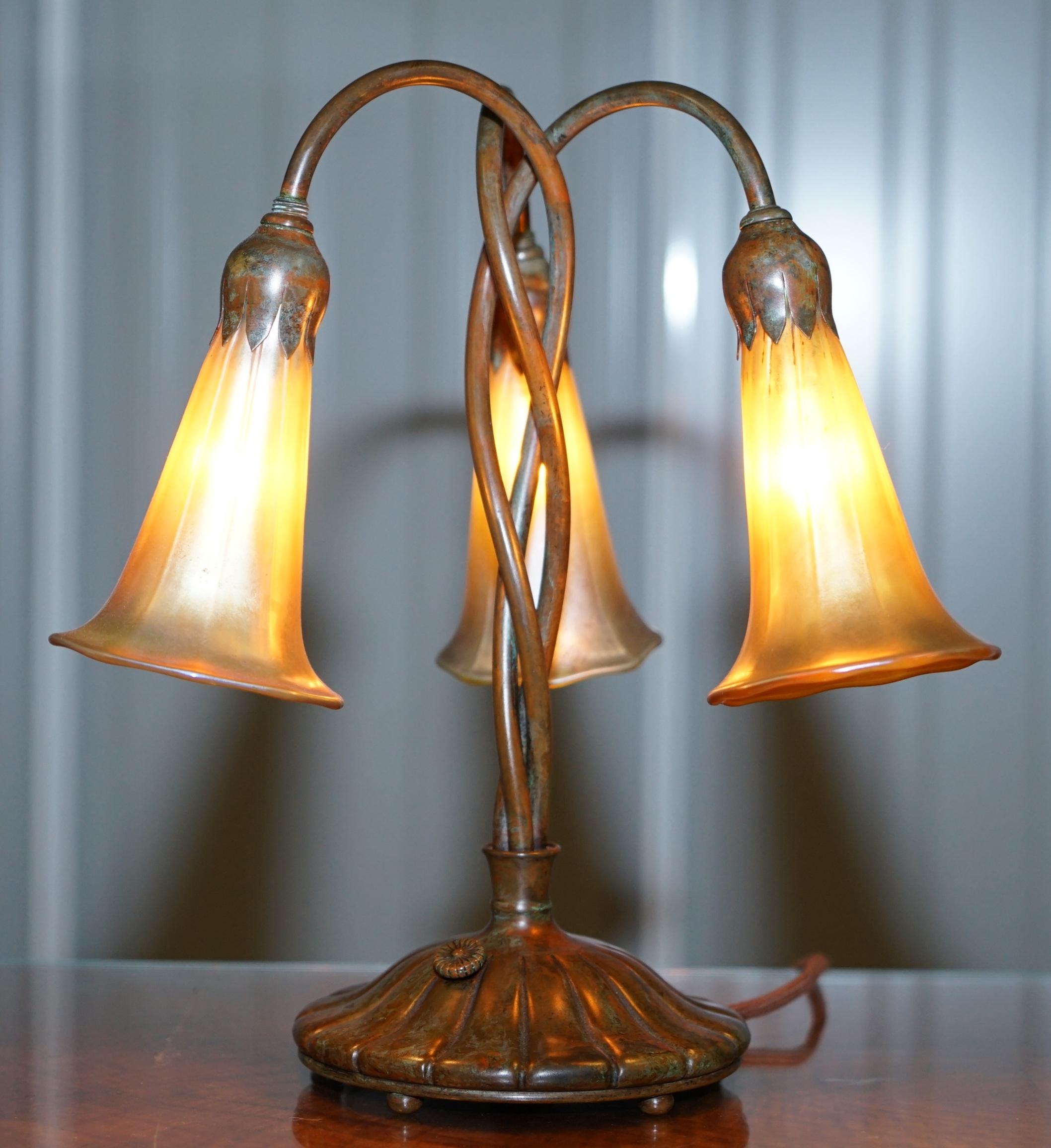 Wimbledon-Furniture

Wimbledon-Furniture is delighted to offer for sale this stunning and exceptionally rare pair of original Tiffany Studios Lily lamps with signed L.C.T Favrile glass shades

These lamps are as rare as they come, Tiffany