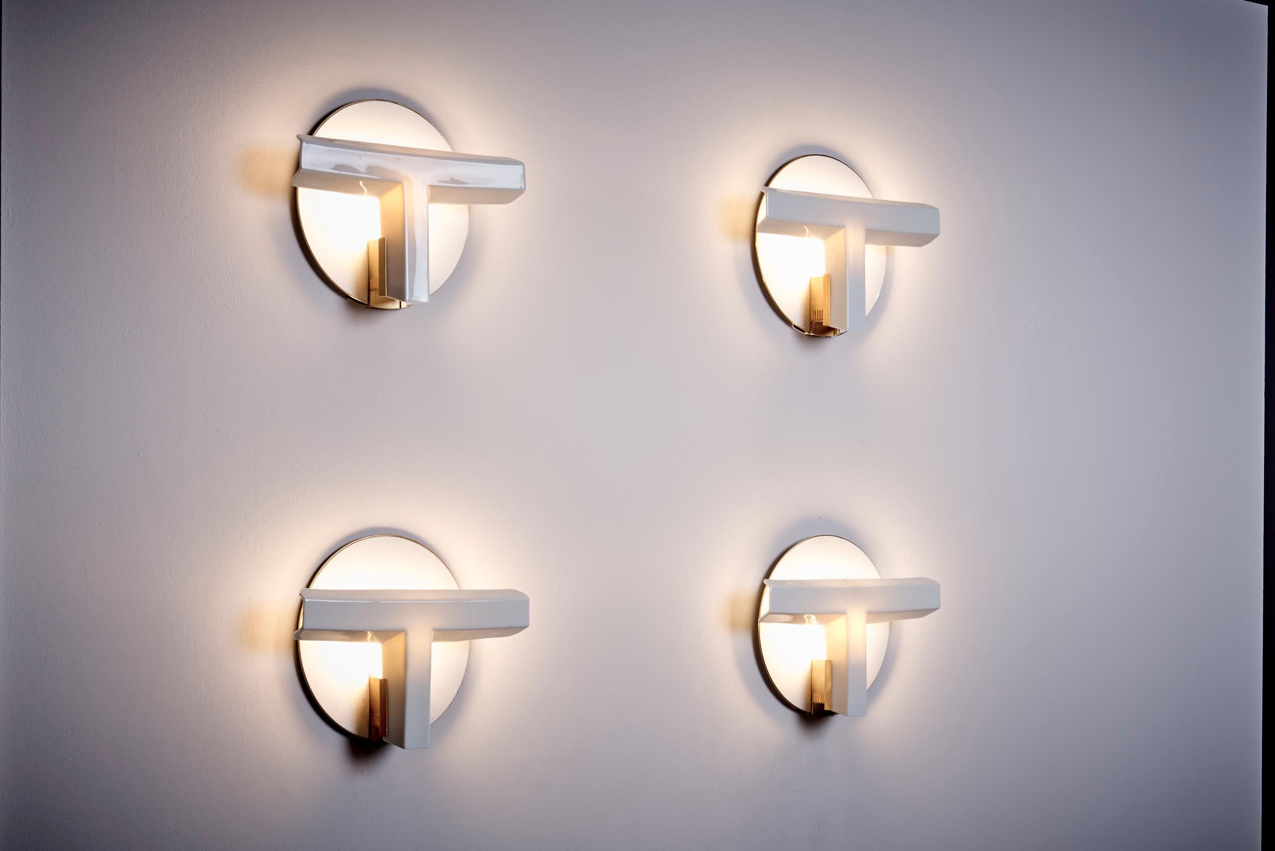 Satz von 2 seltenen OTI-Wandleuchtern von Afra und Tobia Scarpa für Flos, 2 Sets einvalaiblen