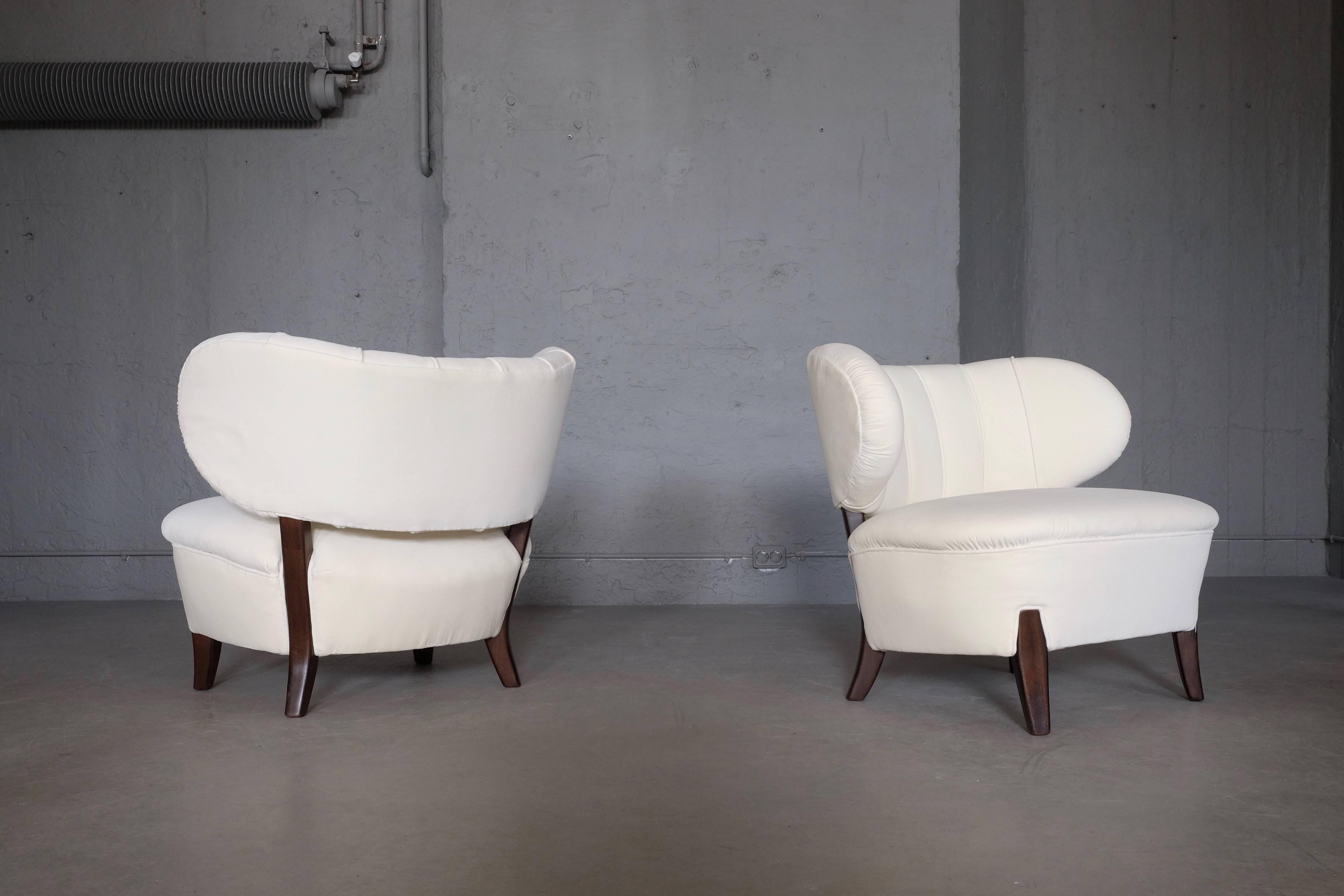 Pair of Otto Schulz Chairs, Sweden, 1930s For Sale 1