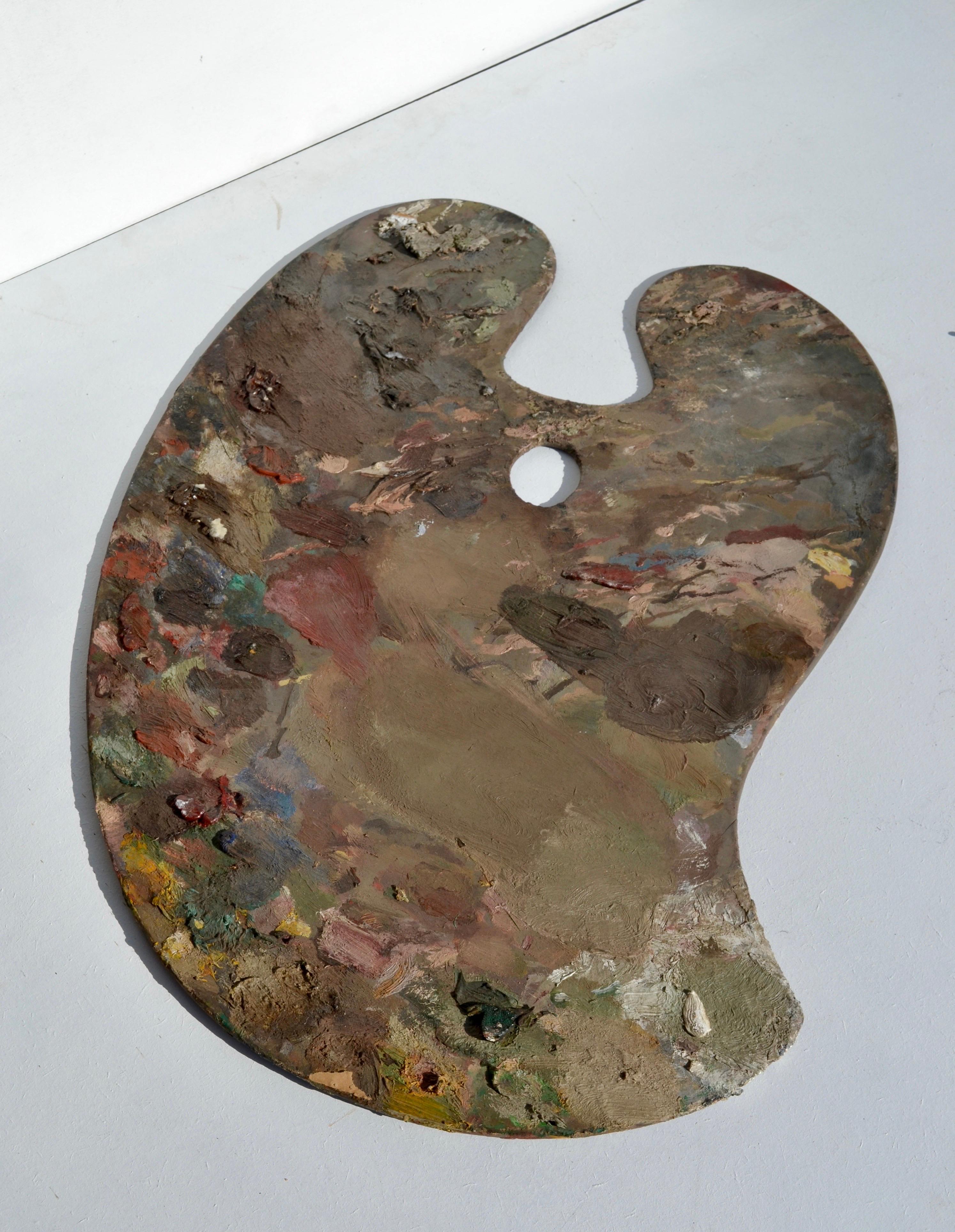 Seltenes Paar Malerpaletten, Frankreich, frühes 20. Jahrhundert im Angebot 4