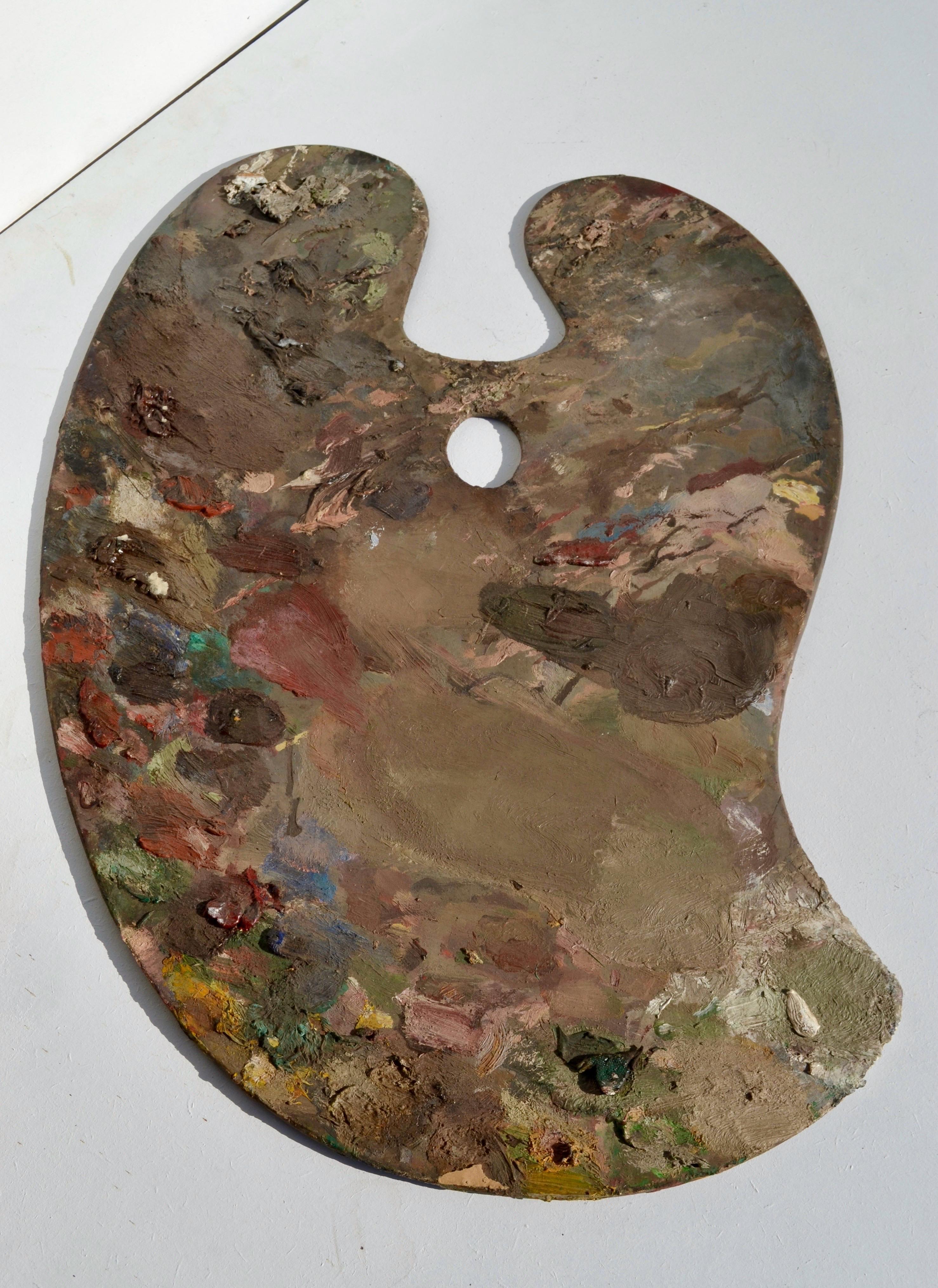 Seltenes Paar Malerpaletten, Frankreich, frühes 20. Jahrhundert (Französisch) im Angebot