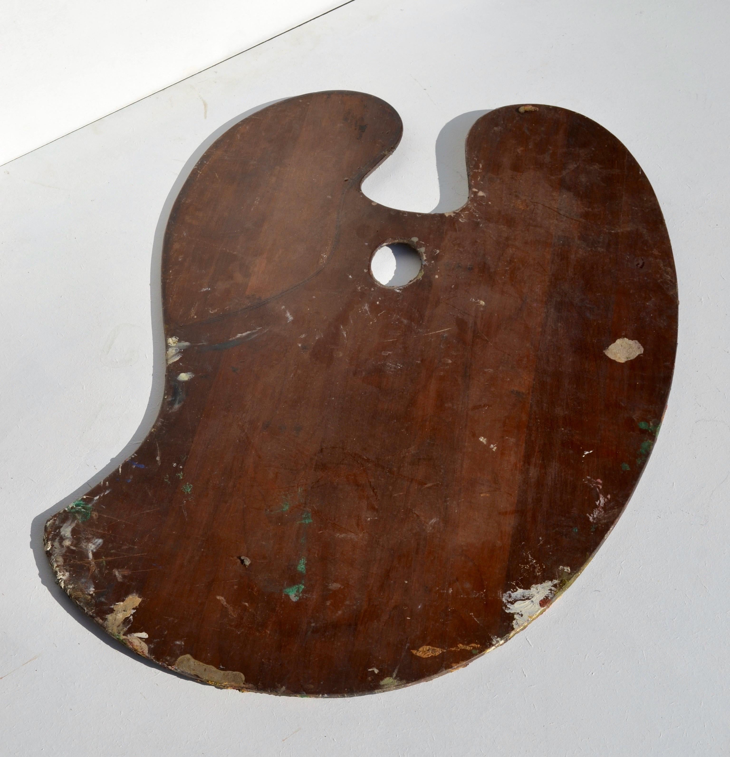 Seltenes Paar Malerpaletten, Frankreich, frühes 20. Jahrhundert im Angebot 2