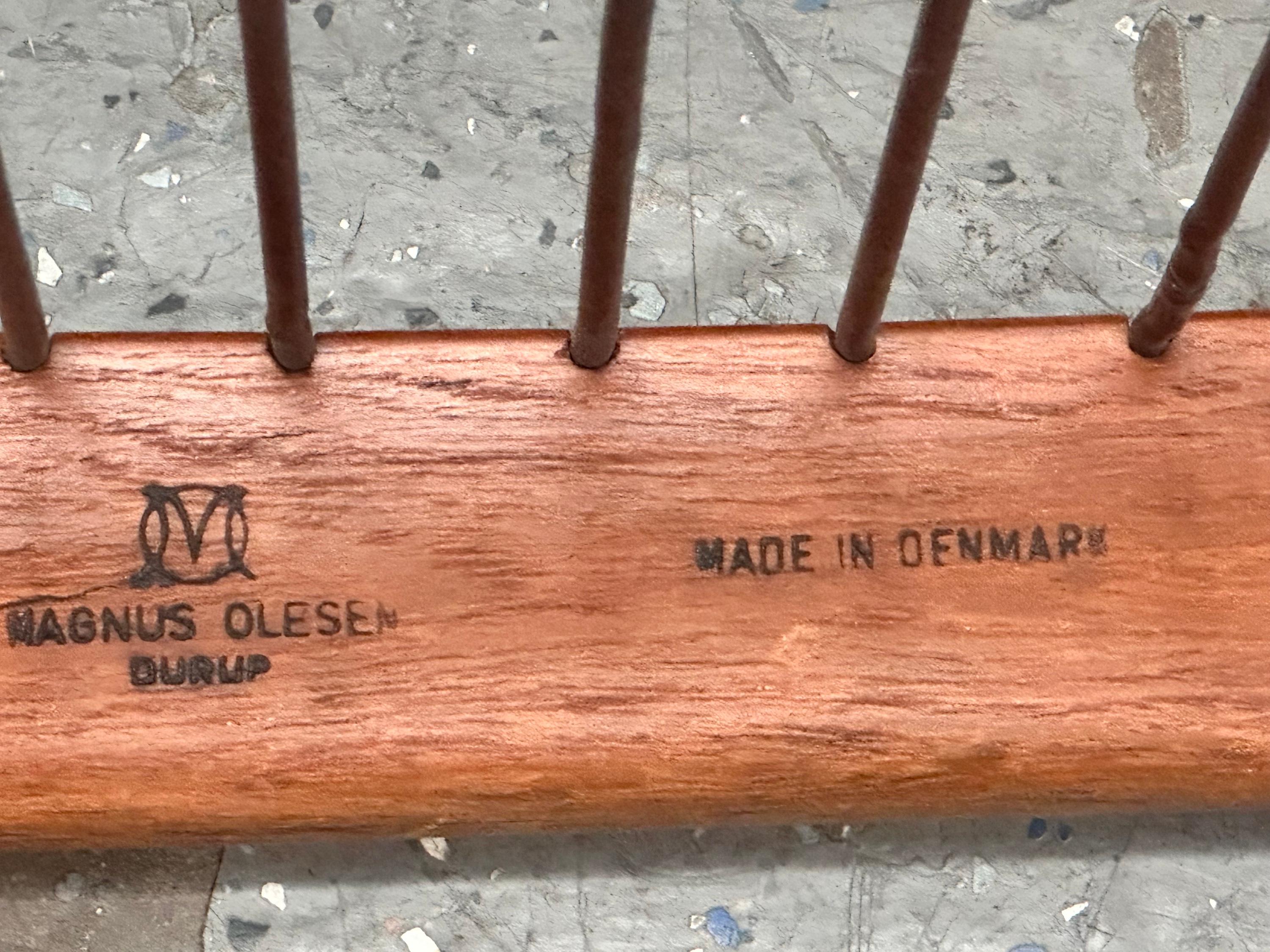 Rare paire de chaises longues 'Paper Knife' Model No 121 par Kai Kristiansen pour Magnus. en vente 7