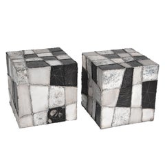 Rare Pair of Paul Evans "Argente" Side Tables, circa 1960s