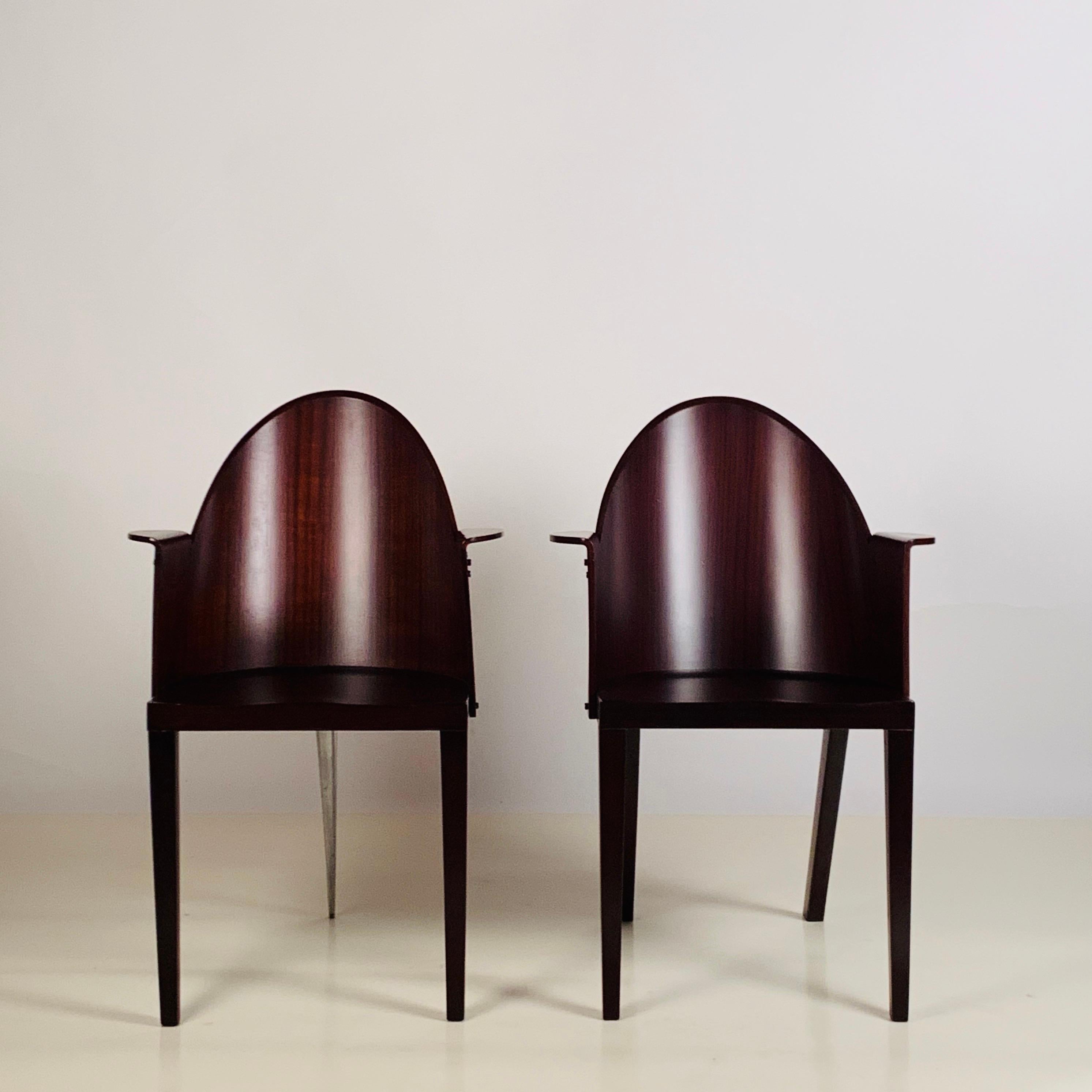 Seltenes Paar Philippe Starck-Sessel aus dem Royalton Hotel, NYC (Nordamerikanisch) im Angebot