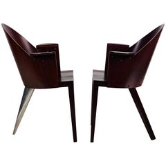 Vintage Rare Pair of Philippe Starck Armchairs from the Royalton Hotel, NYC