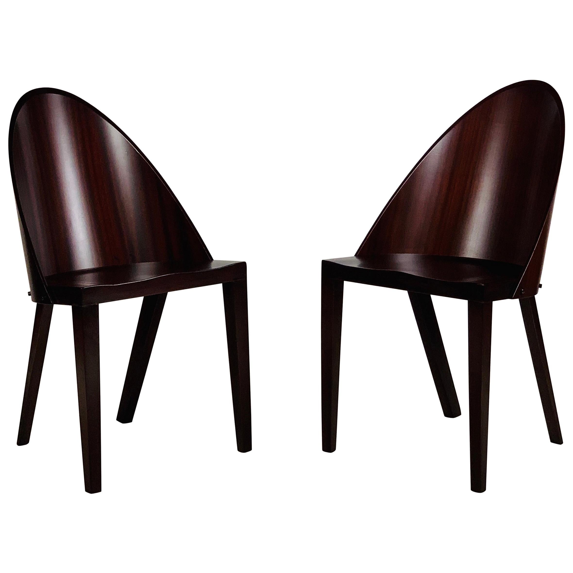 Seltenes Paar Philippe Starck-Stühle aus dem Royalton Hotel, NYC im Angebot