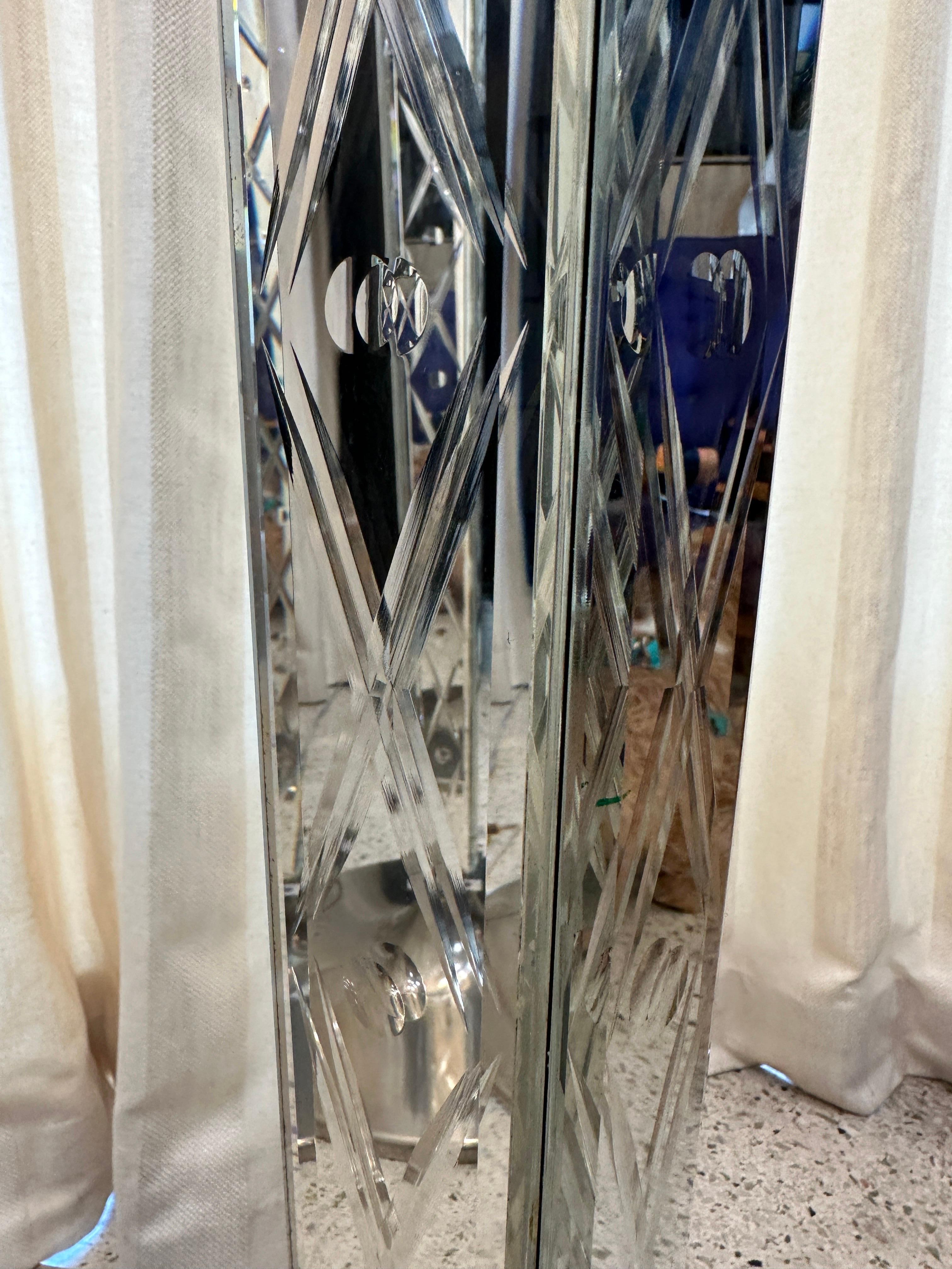 RARE paire de lampadaires miroirs Philippe Starck - Delano Hotel South Beach en vente 4