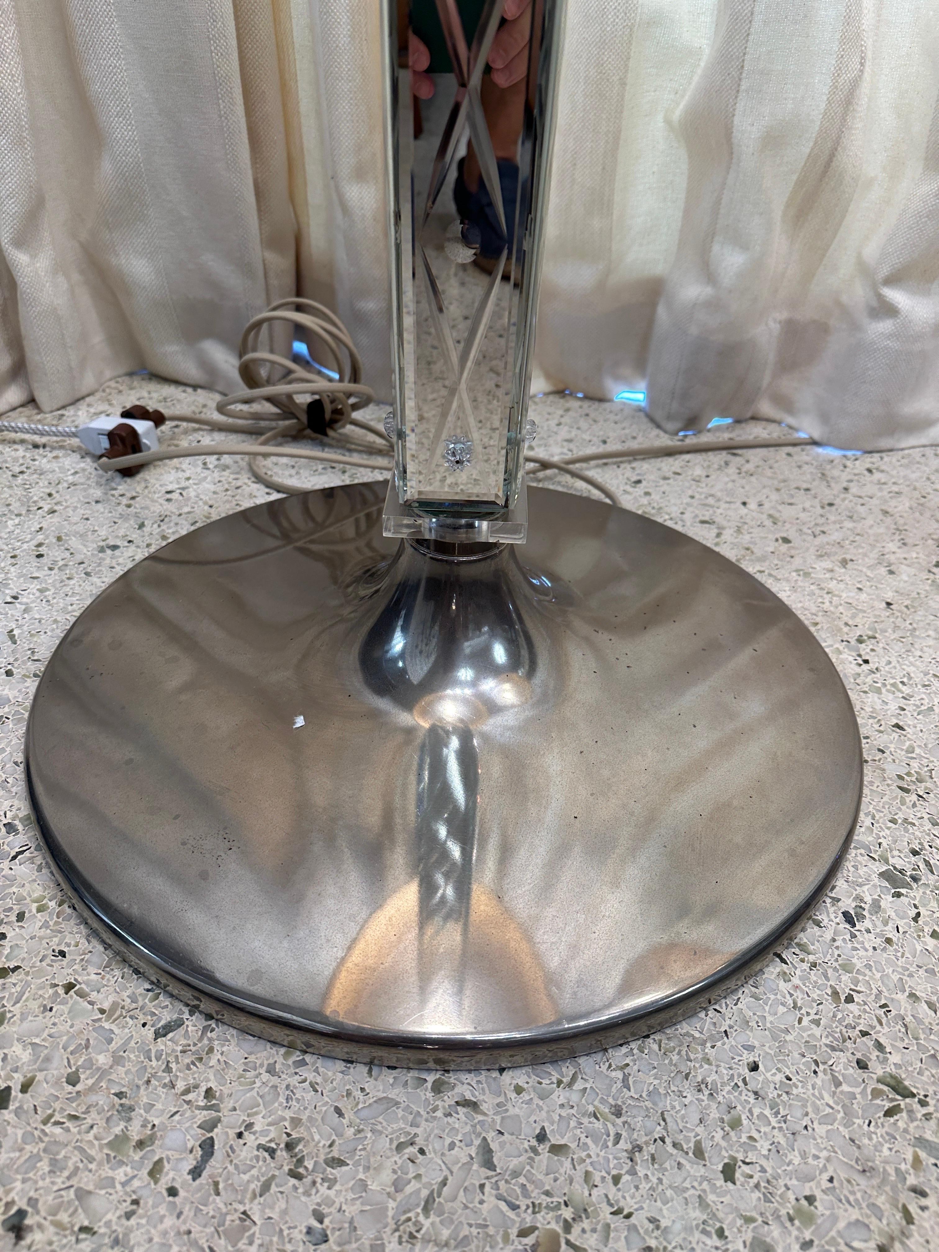 Acier inoxydable RARE paire de lampadaires miroirs Philippe Starck - Delano Hotel South Beach en vente