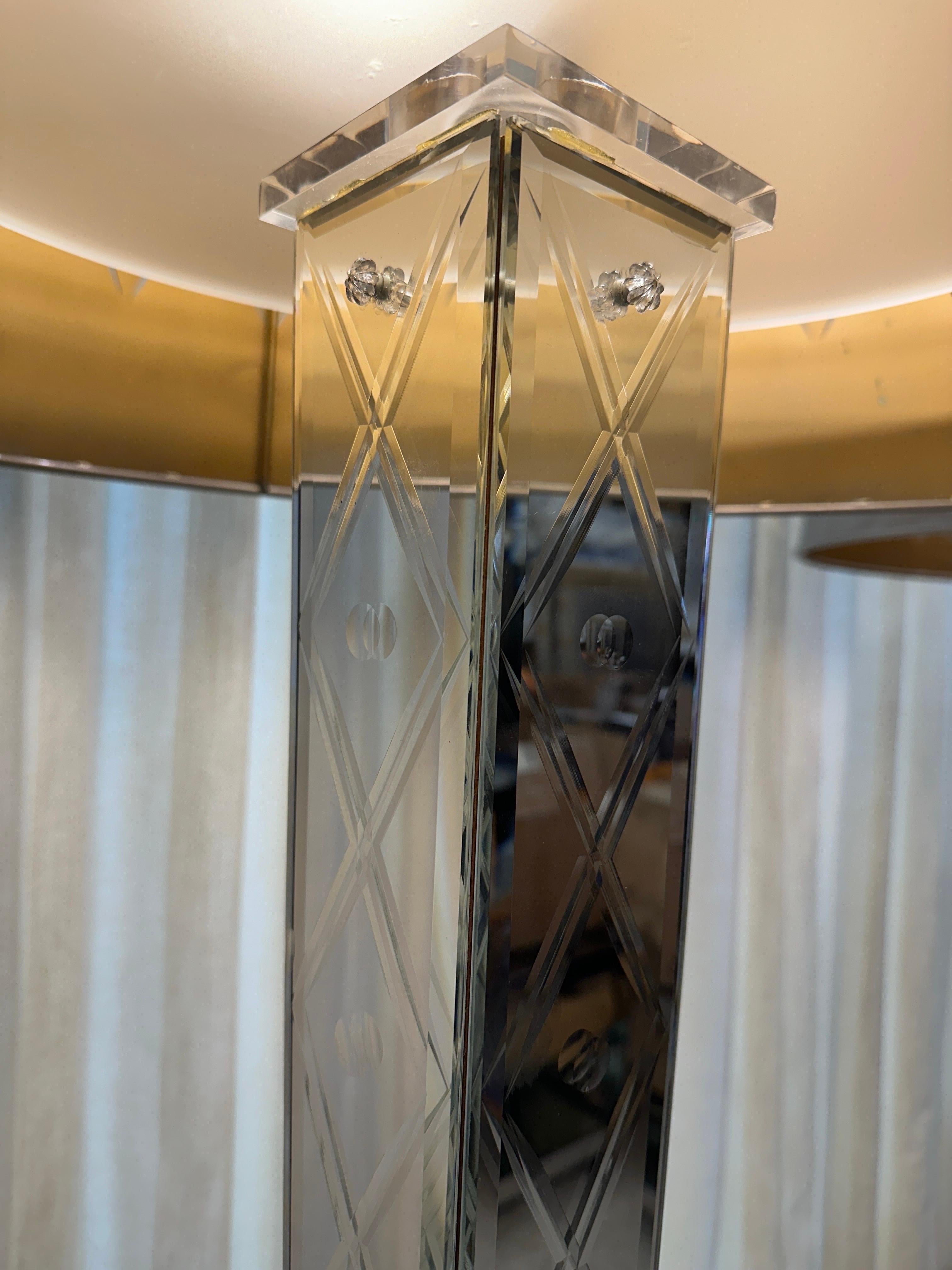 RARE paire de lampadaires miroirs Philippe Starck - Delano Hotel South Beach en vente 2