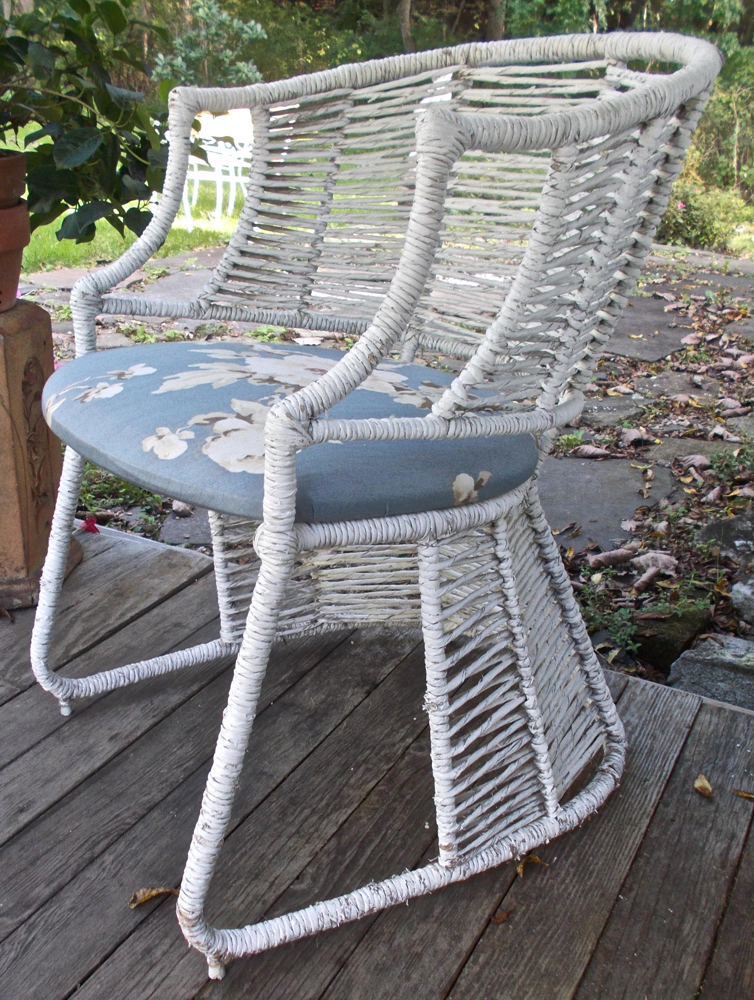 Rare pair of Pierre Chareau Style Porch Chairs In Good Condition In Sharon, CT
