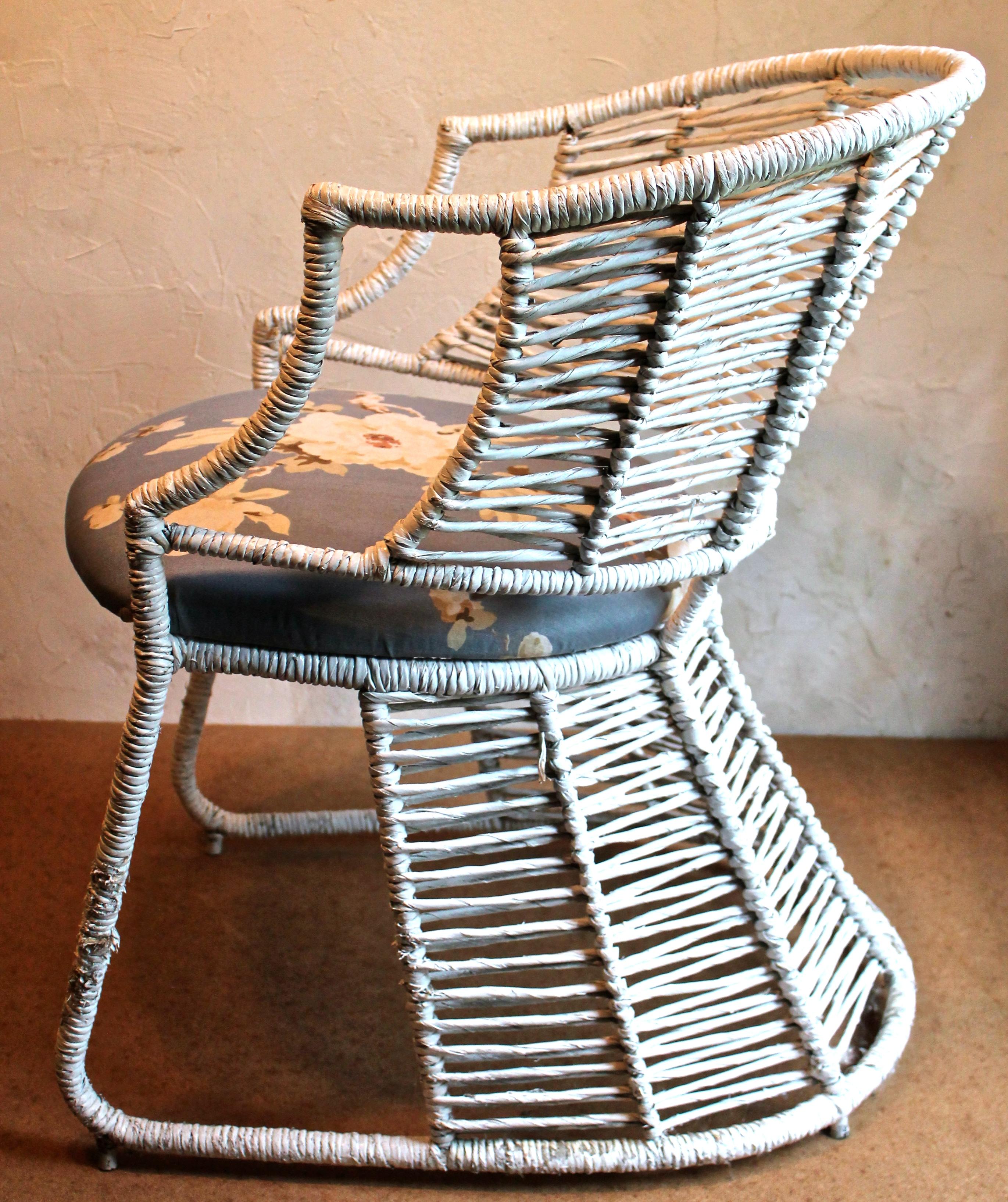 20th Century Rare pair of Pierre Chareau Style Porch Chairs