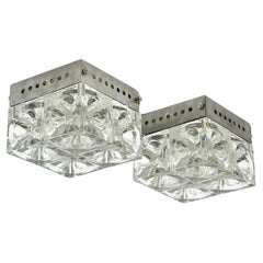 Rare Pair of Poliarte 'Denebe' Handmade Wall or Ceiling Lamps, 1970s