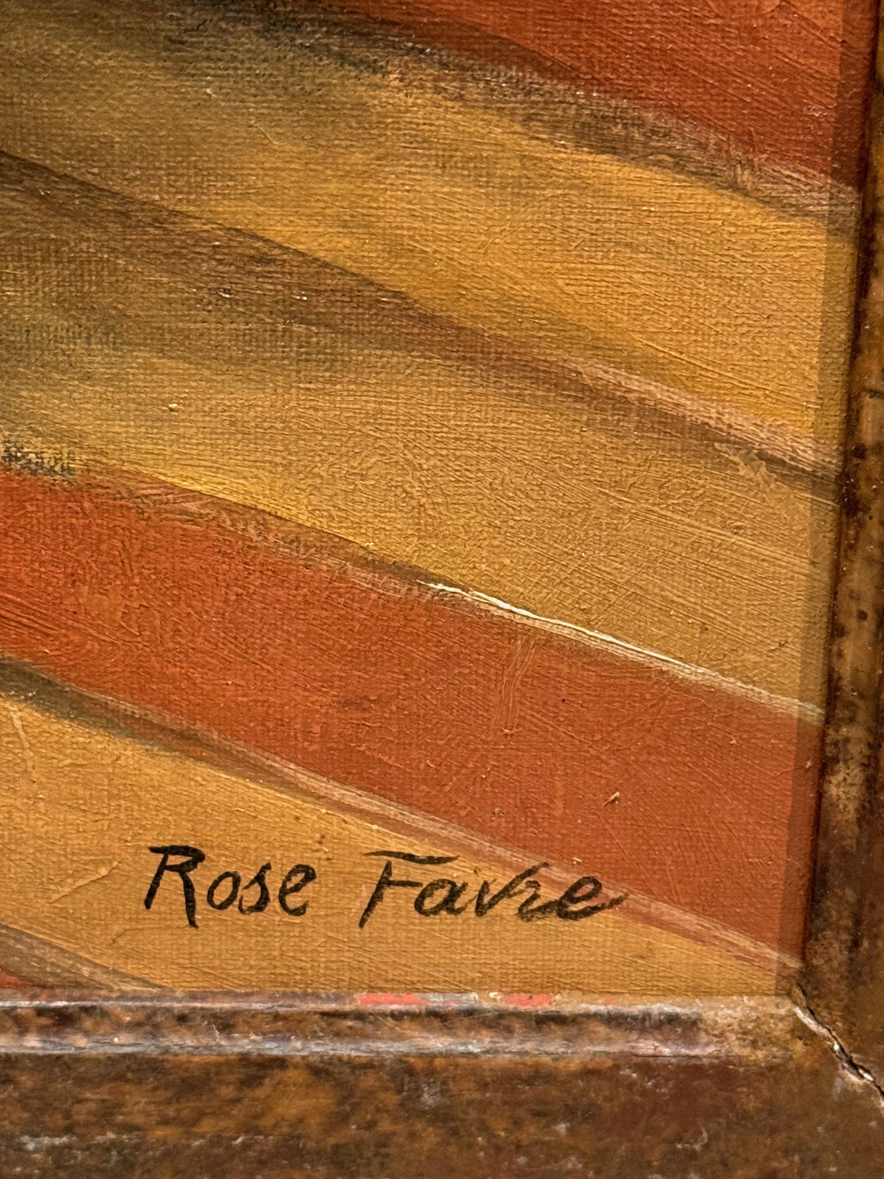 Seltenes Paar Porträts, Rose FAVRE um 1910 (20. Jahrhundert) im Angebot