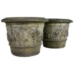 Rare Pair of Pulham of Broxbourne Terracotta Garden 'Cirencester' Pots