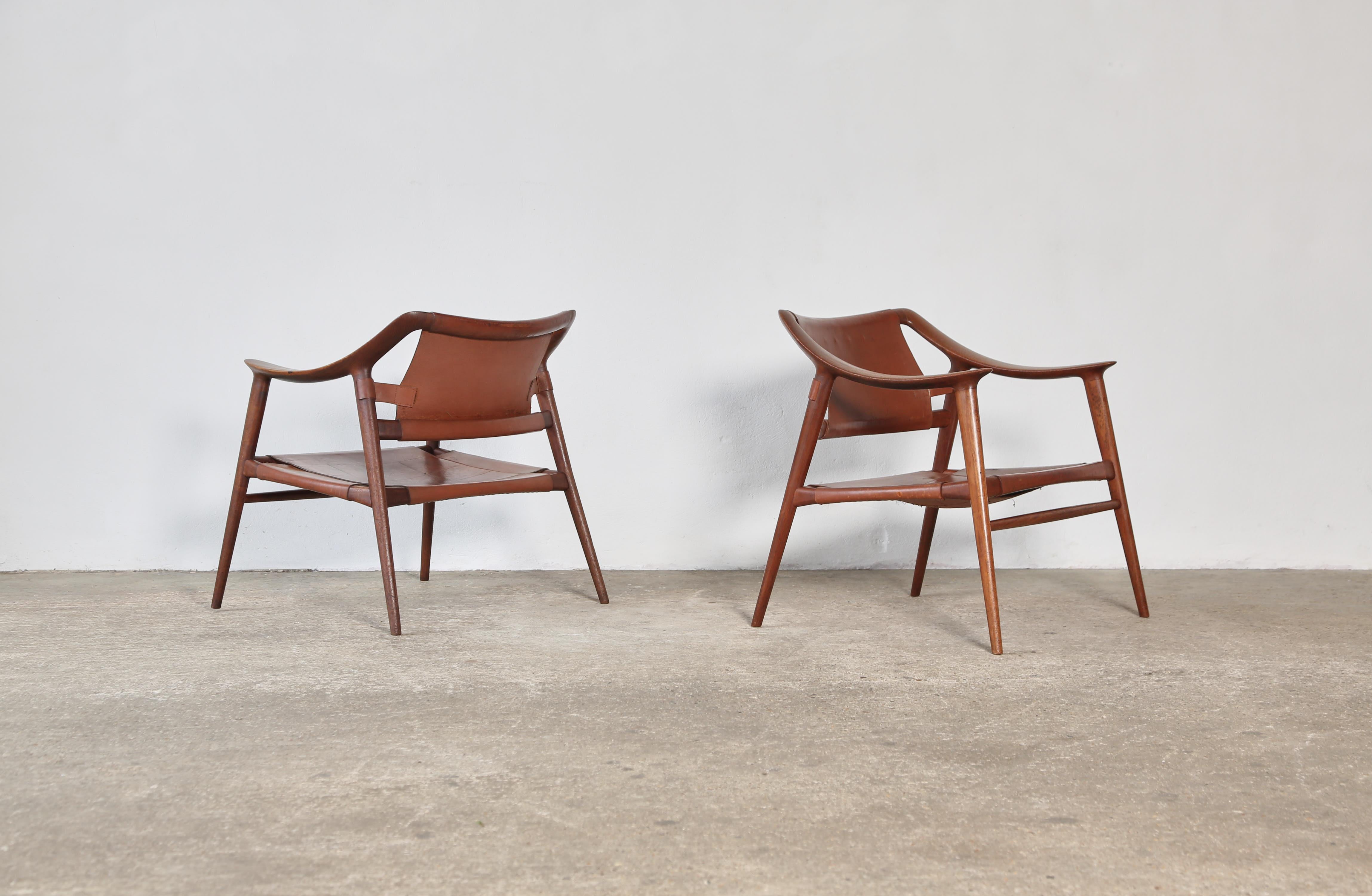 Raro par de sillas Bambi de Rastad y Relling, Noruega, años 50 en venta 3