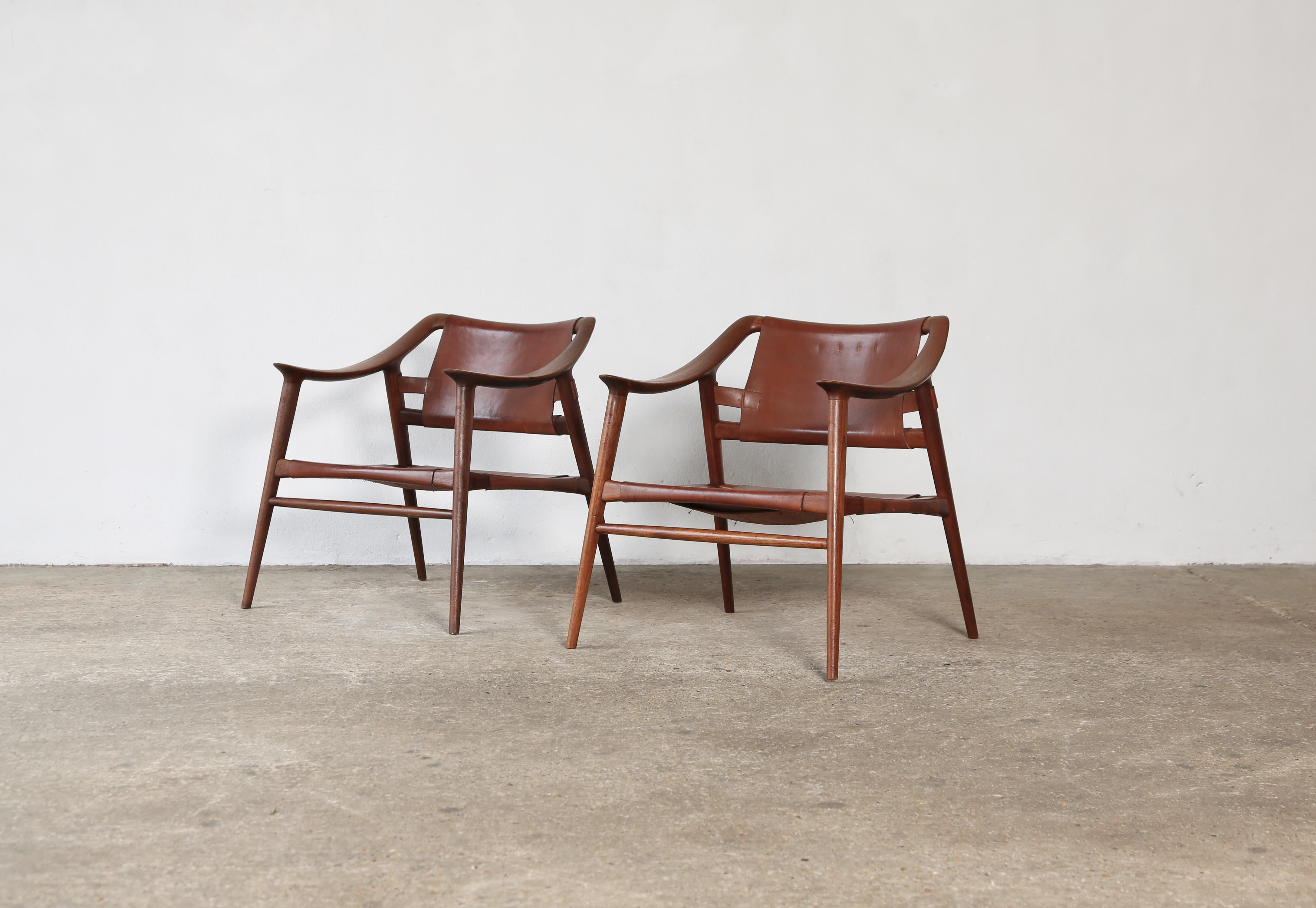 Raro par de sillas Bambi de Rastad y Relling, Noruega, años 50 en Bueno estado para la venta en LEWES, GB