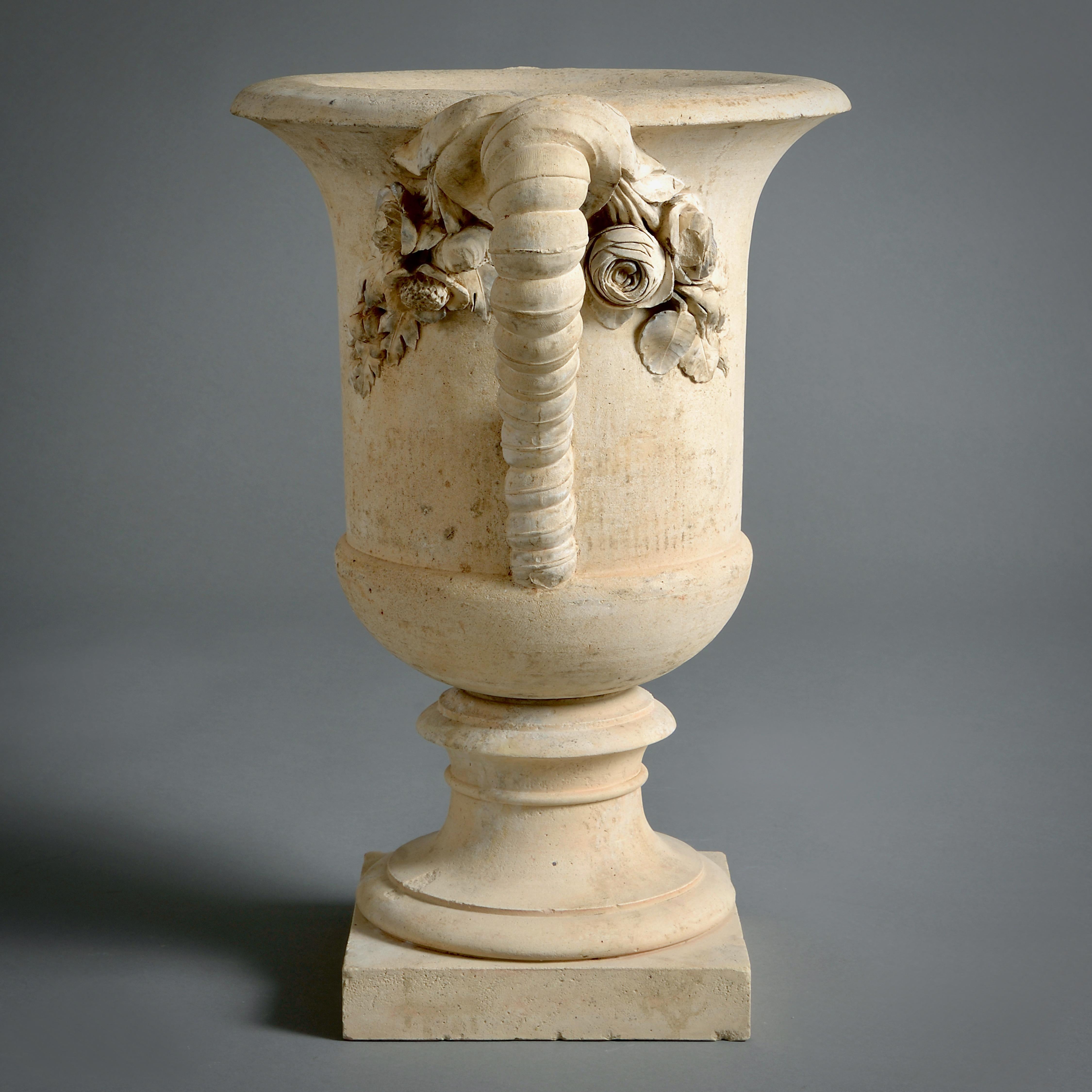 Rara coppia di vasi Regency in pietra di cocco In condizioni buone a London, GB