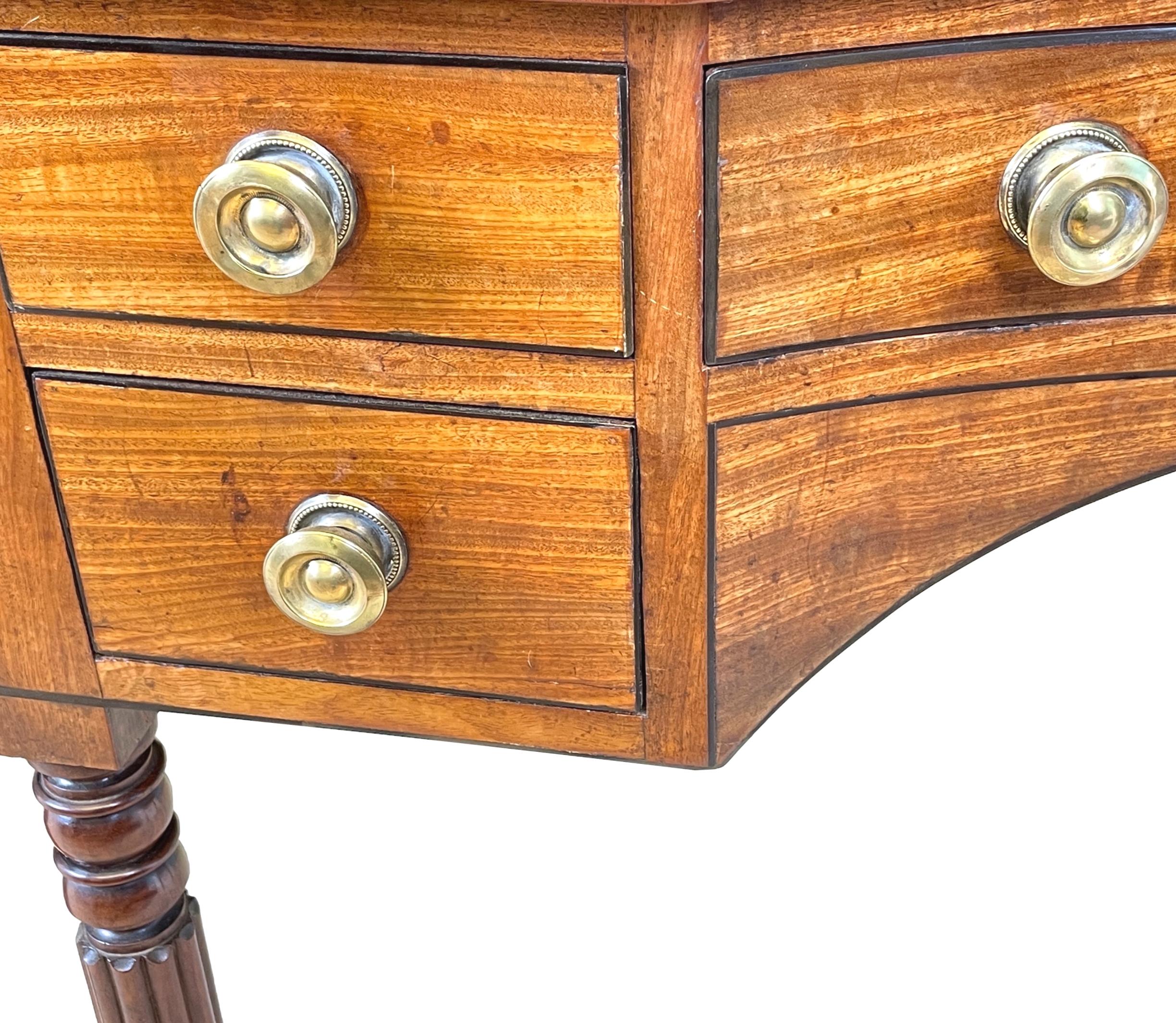 19th Century Rare Pair Of Regency Mahogany Dressing Tables For Sale