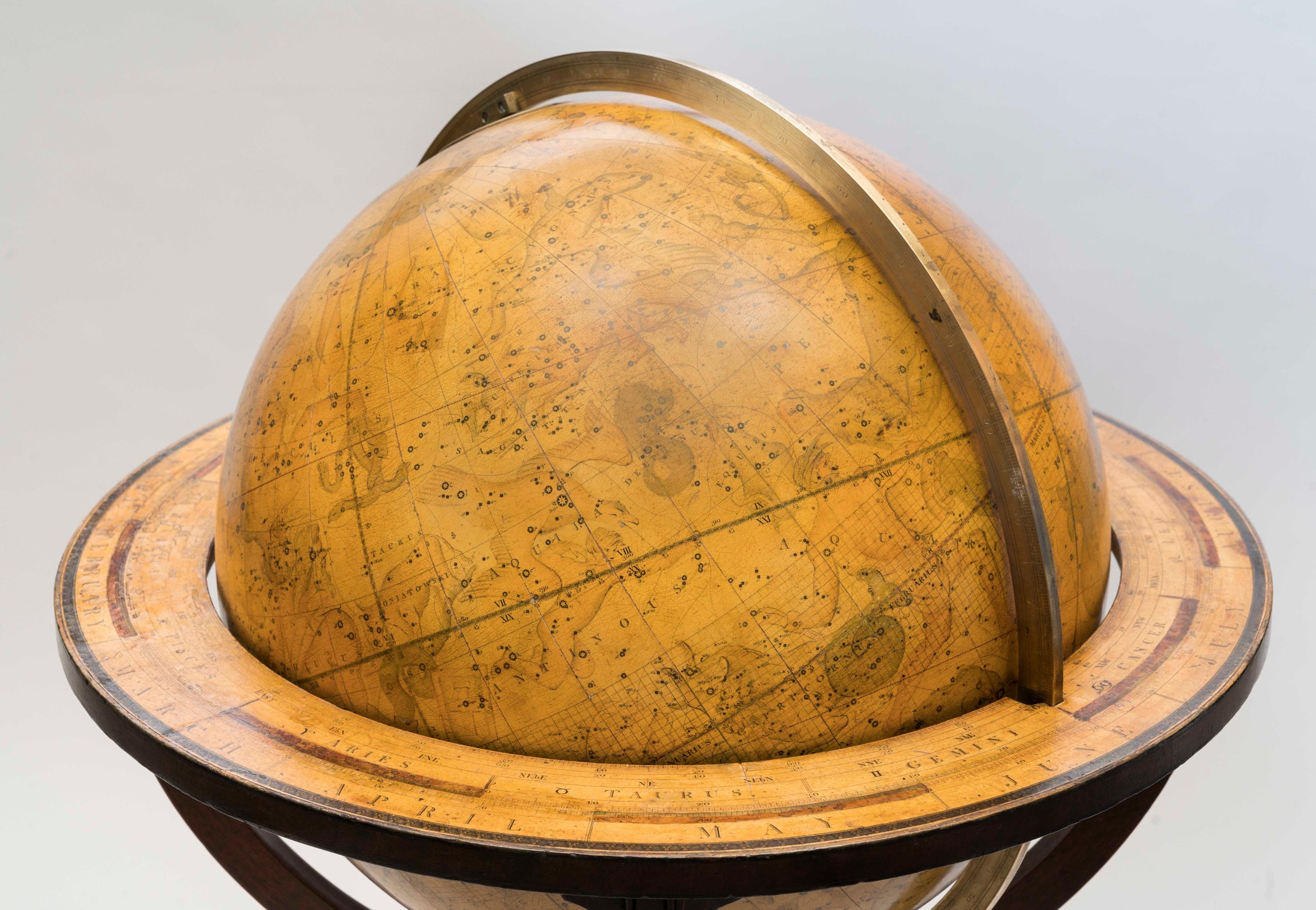 Rare Pair of Regency Period 18-Inch Globes by J&W Cary of London on Bases im Angebot 5