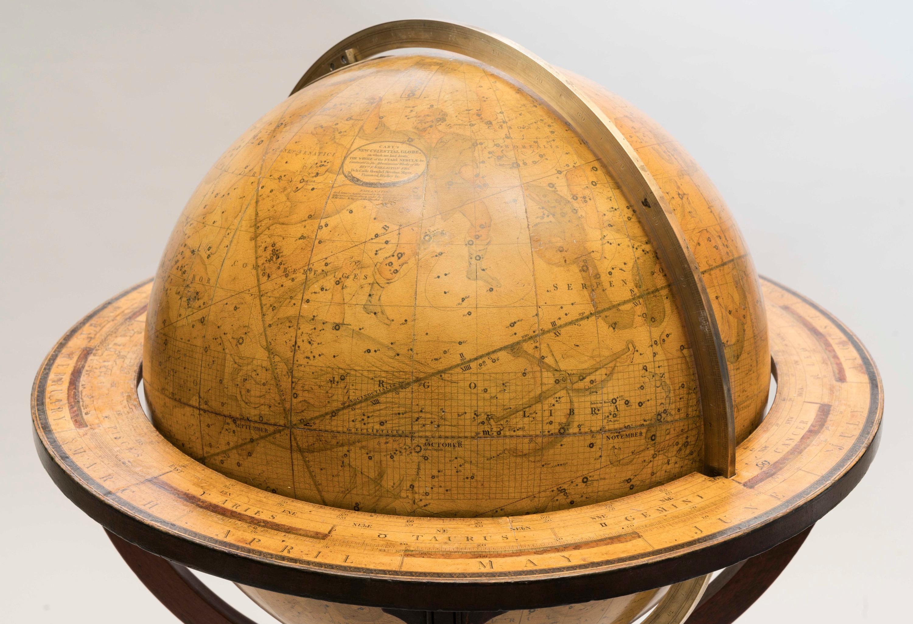 Rare Pair of Regency Period 18-Inch Globes by J&W Cary of London on Bases im Angebot 9