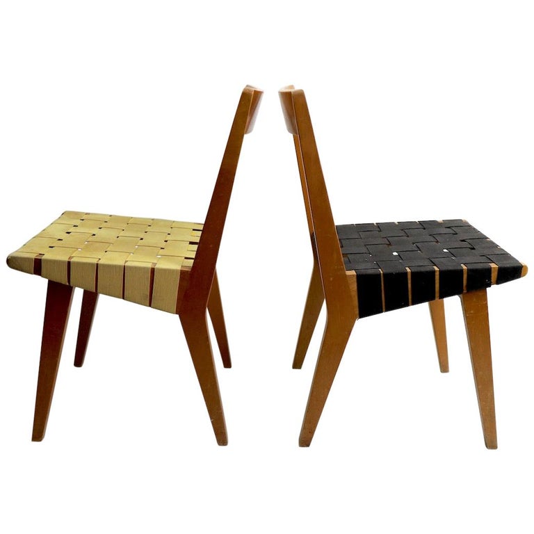 Rare Pair of Risom for Knoll 666 Chairs For Sale