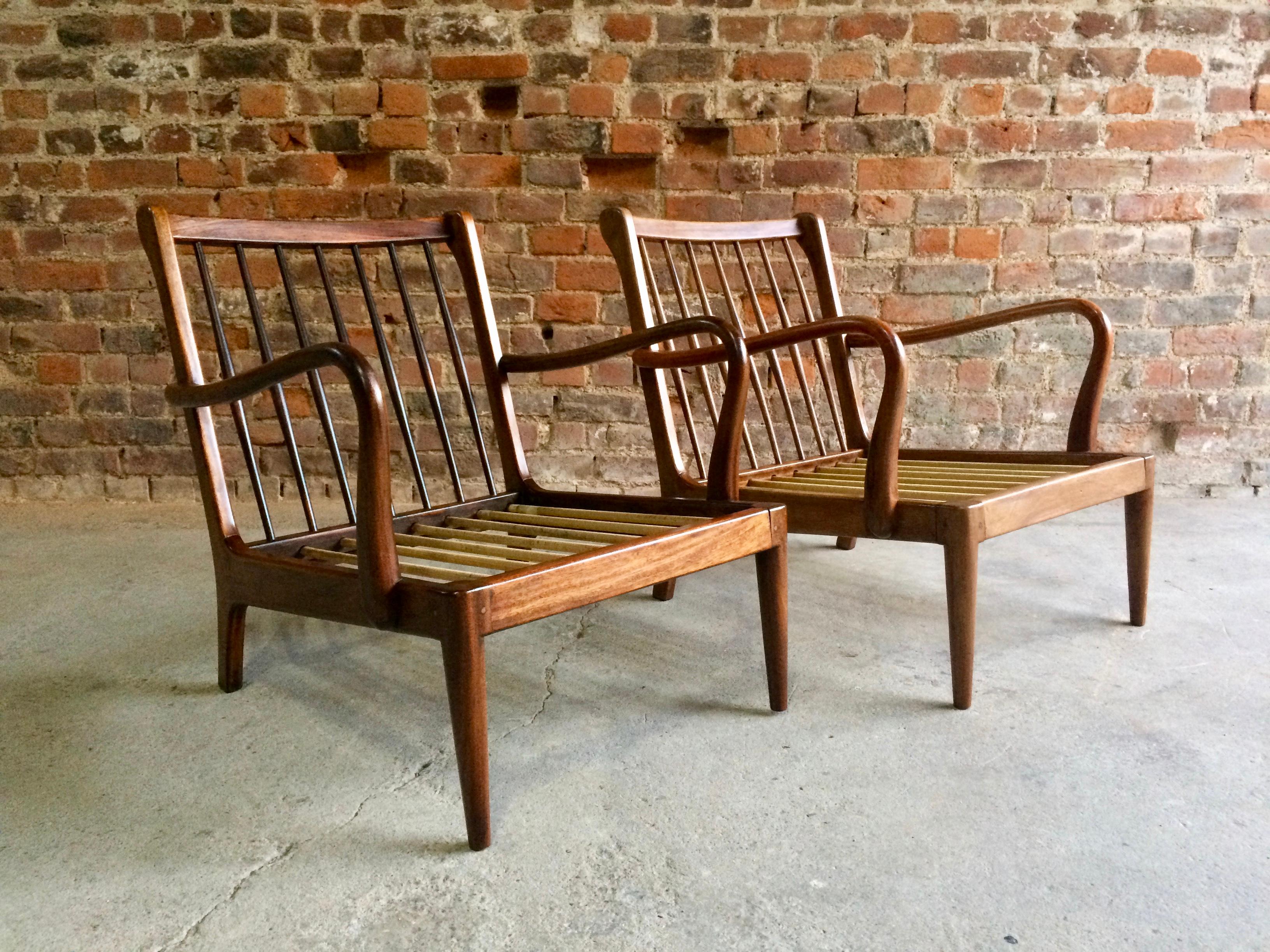 Other Rare Pair of Robert Heritage Armchairs by George Stone of High Wycombe