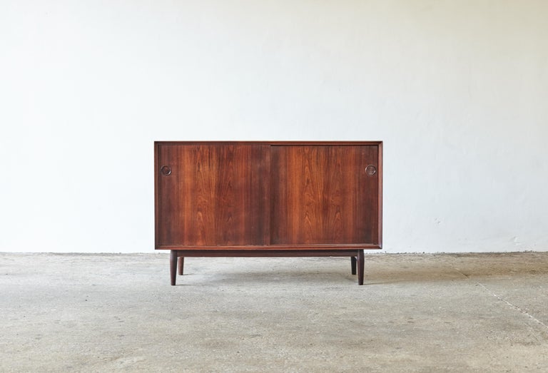 Rare Pair of Rosewood Arne Vodder Cabinets / Sideboards, Sibast, Denmark, 1960s For Sale 4