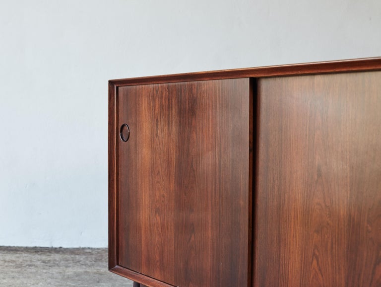 Rare Pair of Rosewood Arne Vodder Cabinets / Sideboards, Sibast, Denmark, 1960s For Sale 5