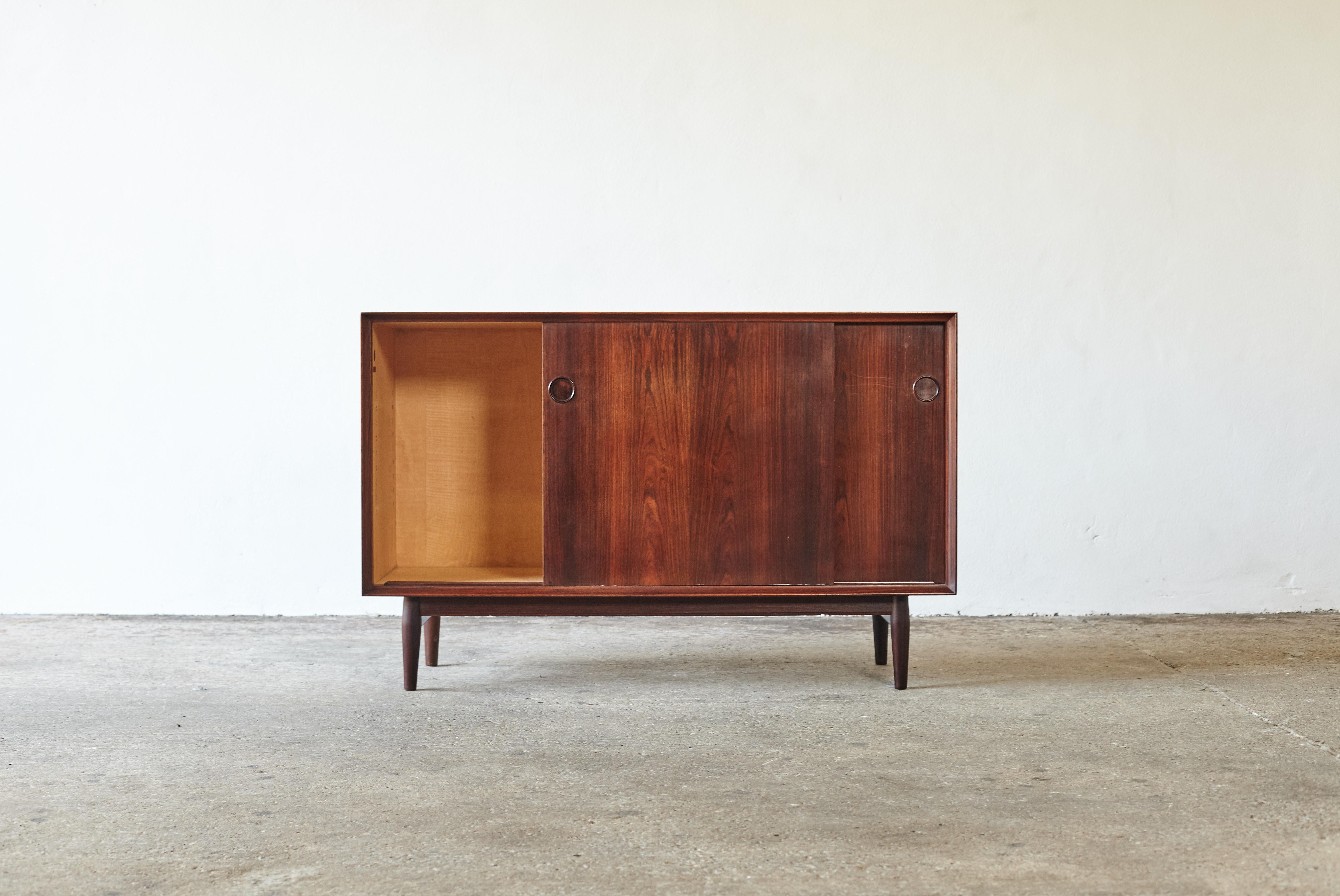 Rare Pair of Rosewood Arne Vodder Cabinets / Sideboards, Sibast, Denmark, 1960s For Sale 6