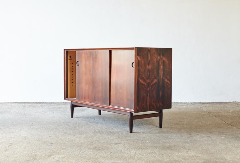 Rare Pair of Rosewood Arne Vodder Cabinets / Sideboards, Sibast, Denmark, 1960s For Sale 10