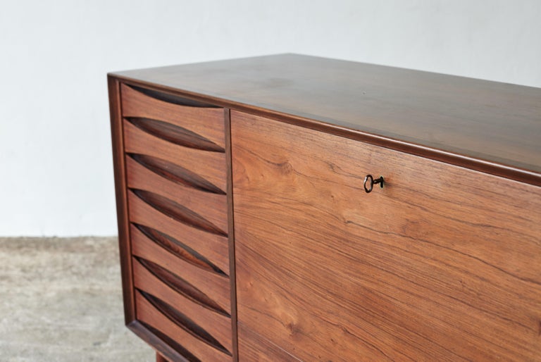 Wood Rare Pair of Rosewood Arne Vodder Cabinets / Sideboards, Sibast, Denmark, 1960s For Sale