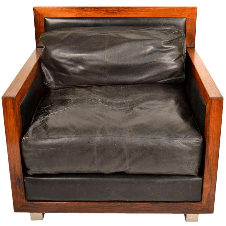 Rare Pair of Rosewood Chairs by Edward F. Knowles at 1stDibs