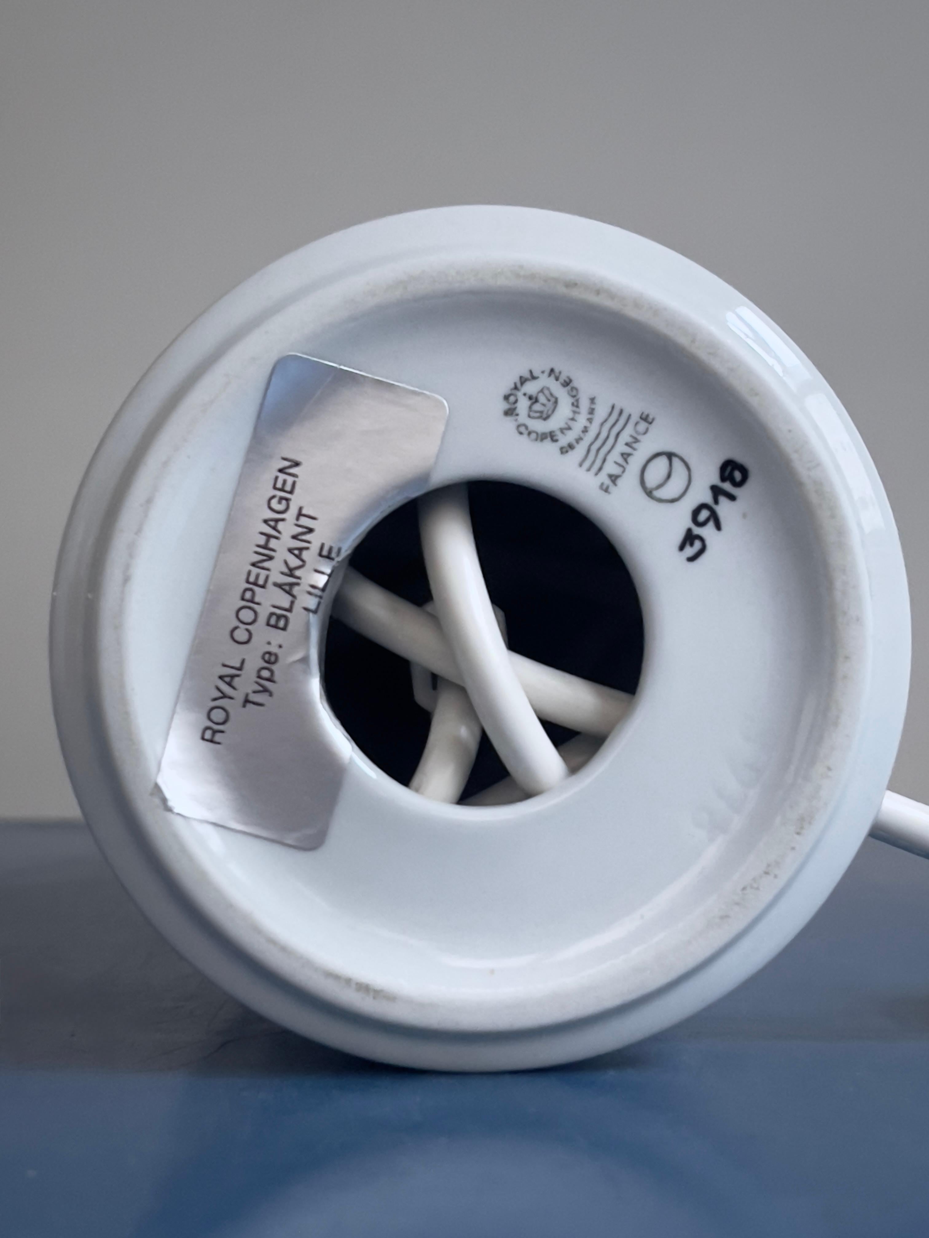 Rare paire de lampes de table en porcelaine 