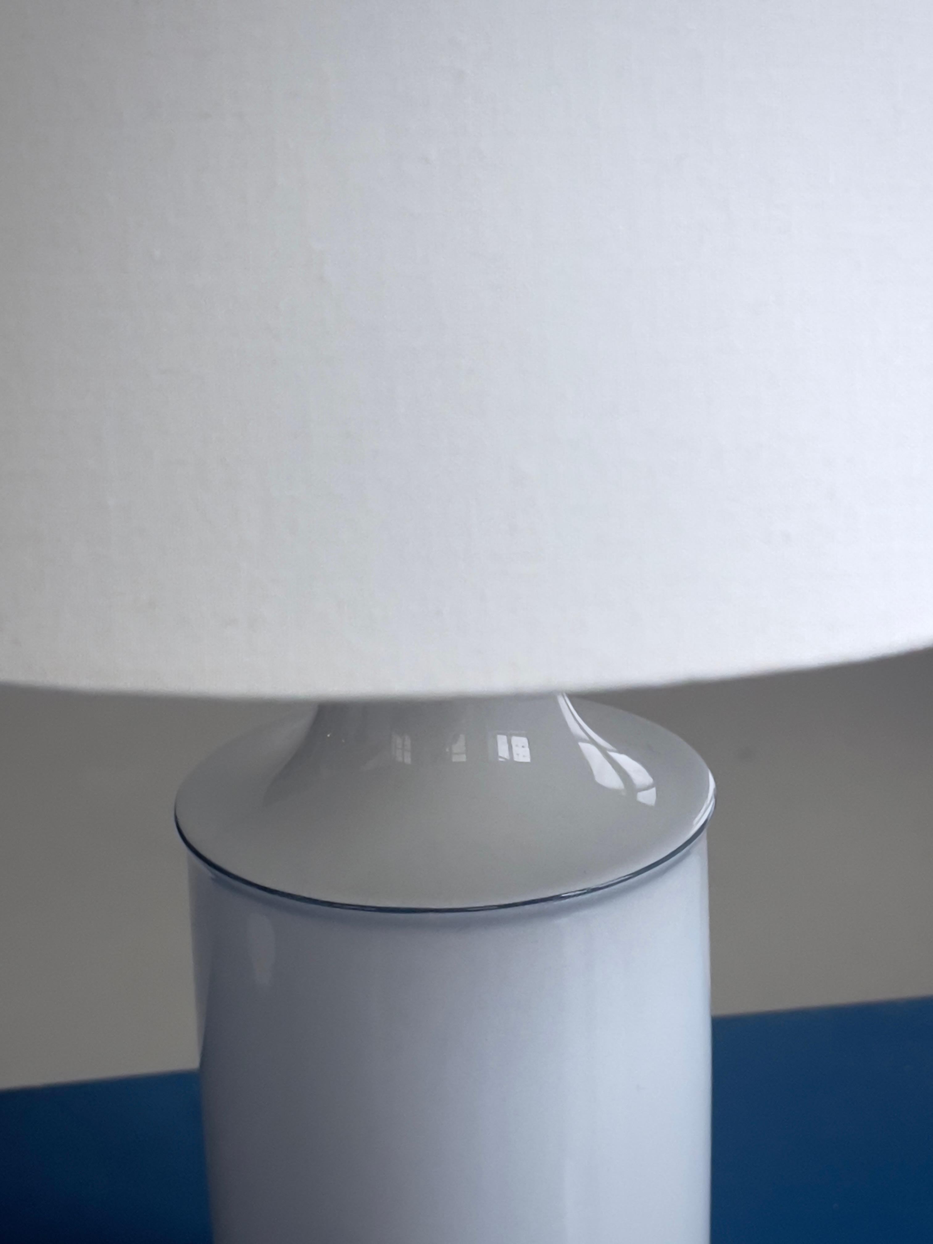 Danois Rare paire de lampes de table en porcelaine 