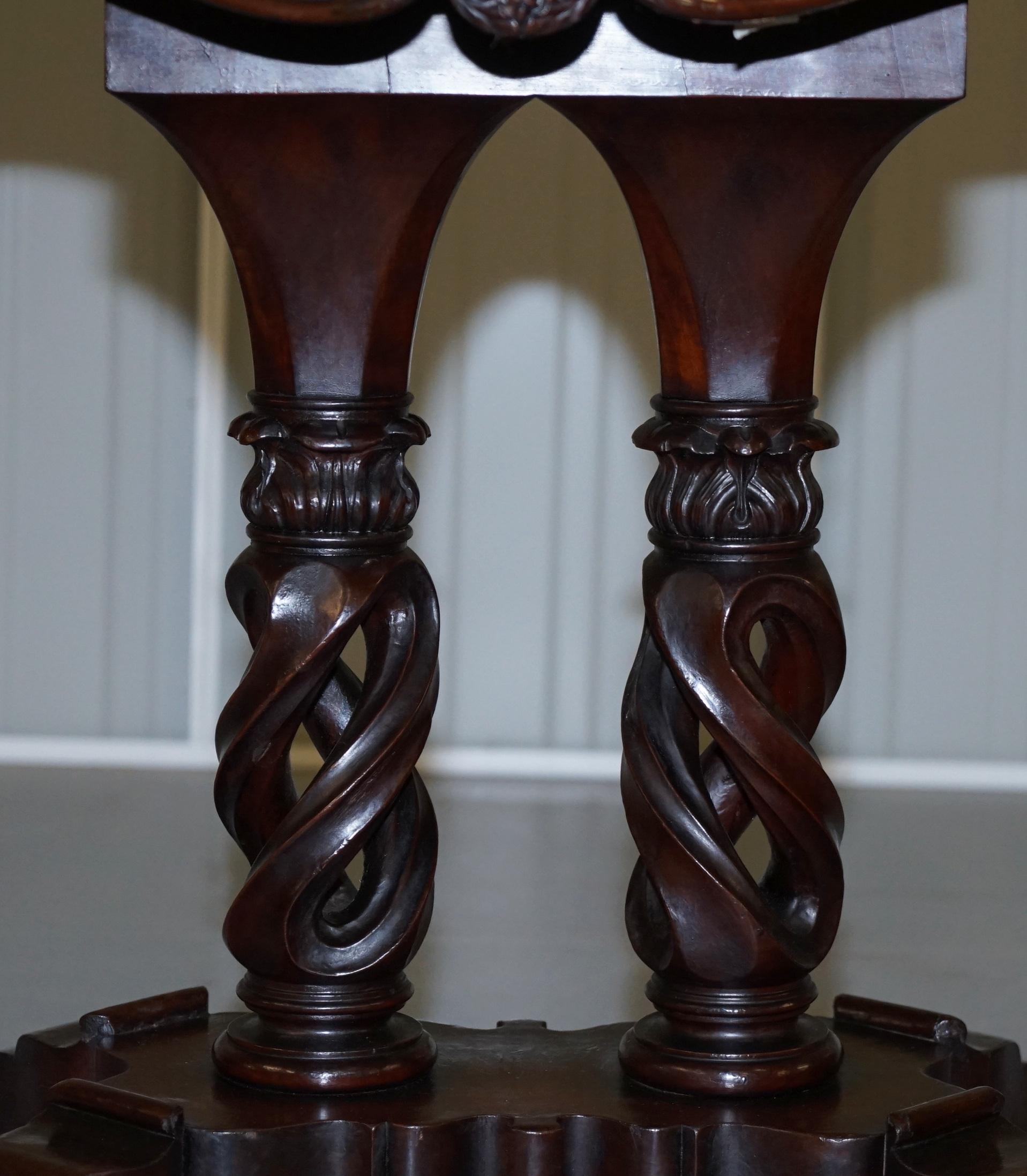 Hand-Crafted Rare Pair of R.Strahan & Co Dublin Irish Regency Hardwood  Fold over Card Tables