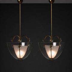 Rare paire de pendentifs The Modern Scandinavian-Pape, Lisa Johansson-Pape, Orno Oy, années 1940