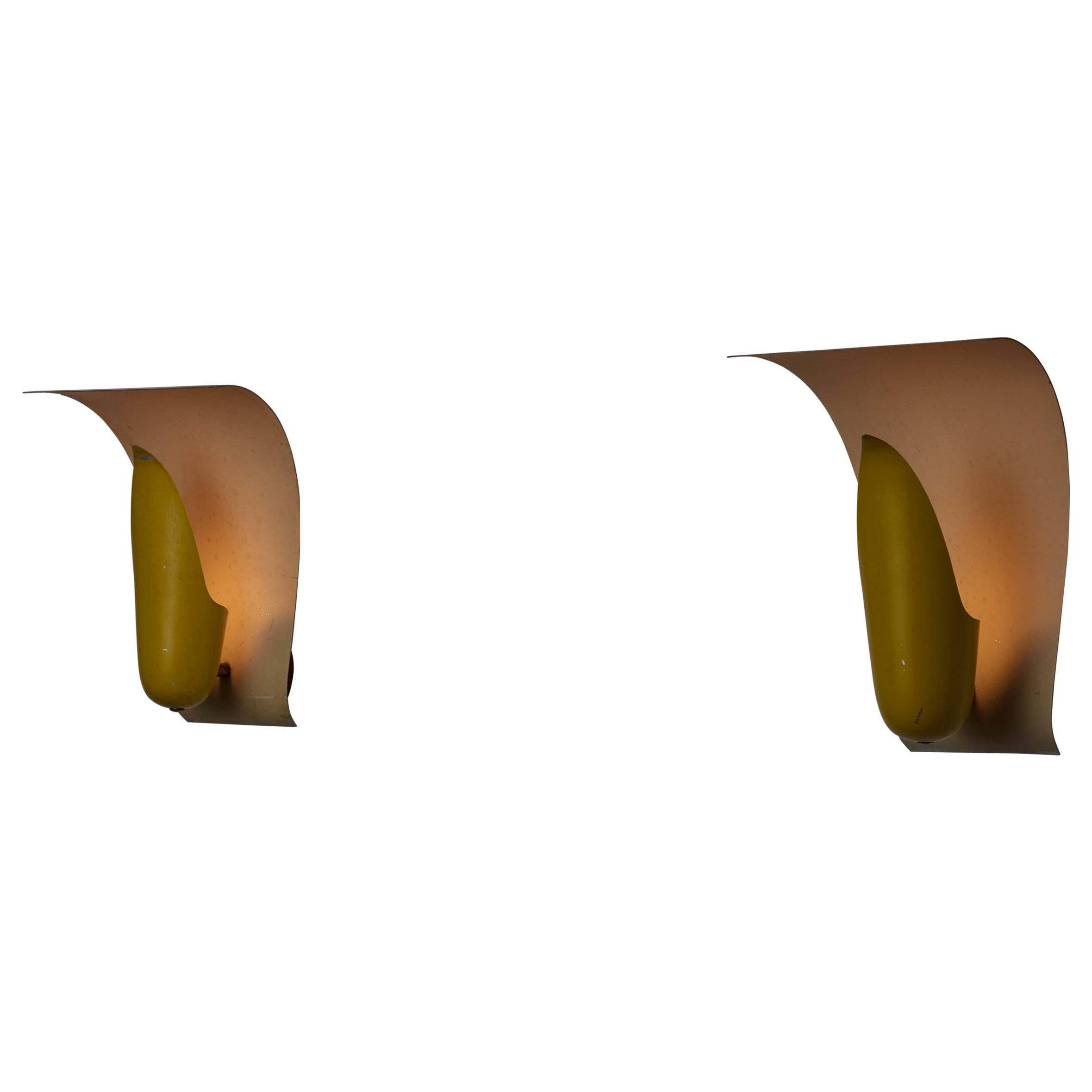 Rare Pair of Sconces by Angelo Lelii for Arredoluce