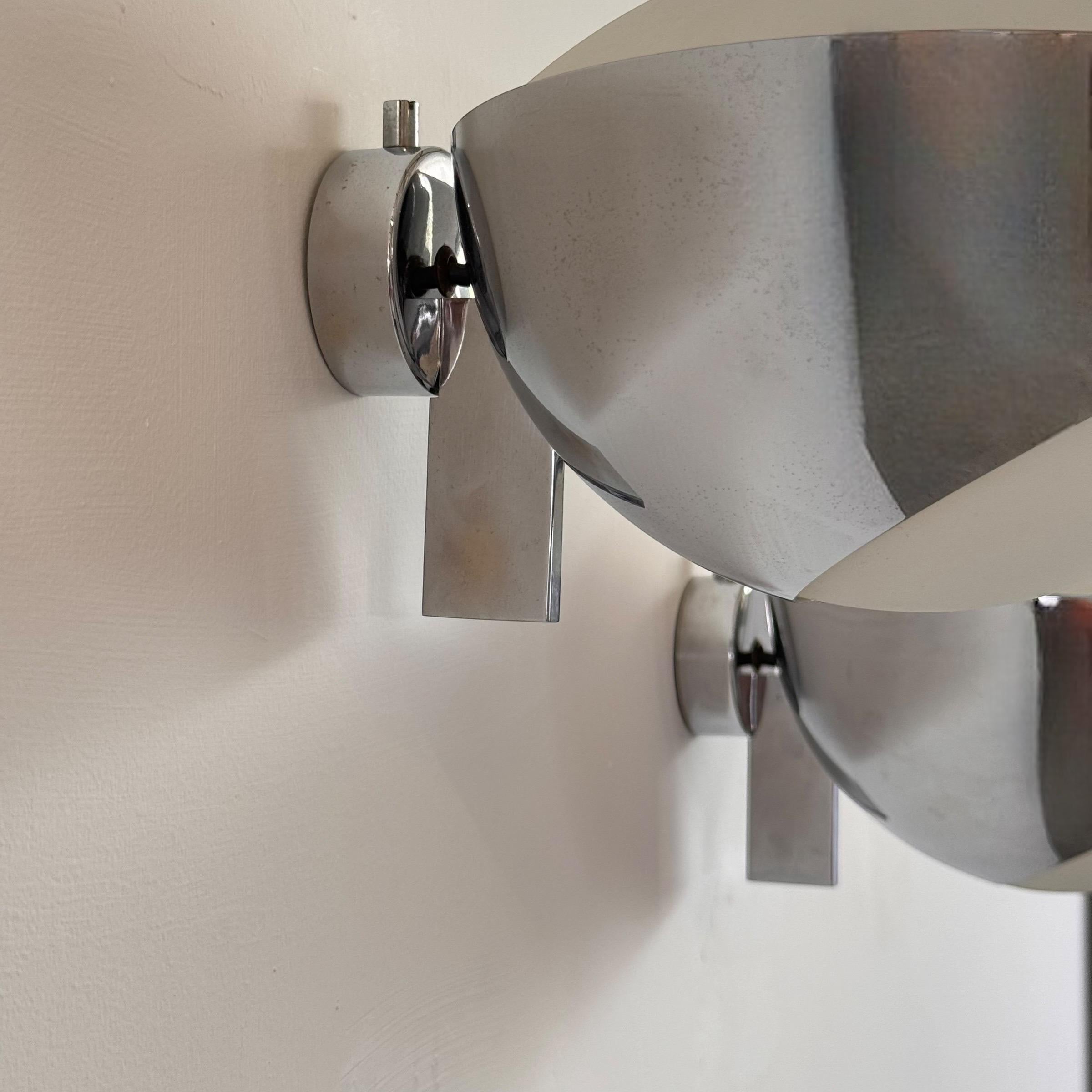 Raro par de apliques de Max Ingrand para Fontana Arte, Model 1963/1, década de 1960 en venta 5