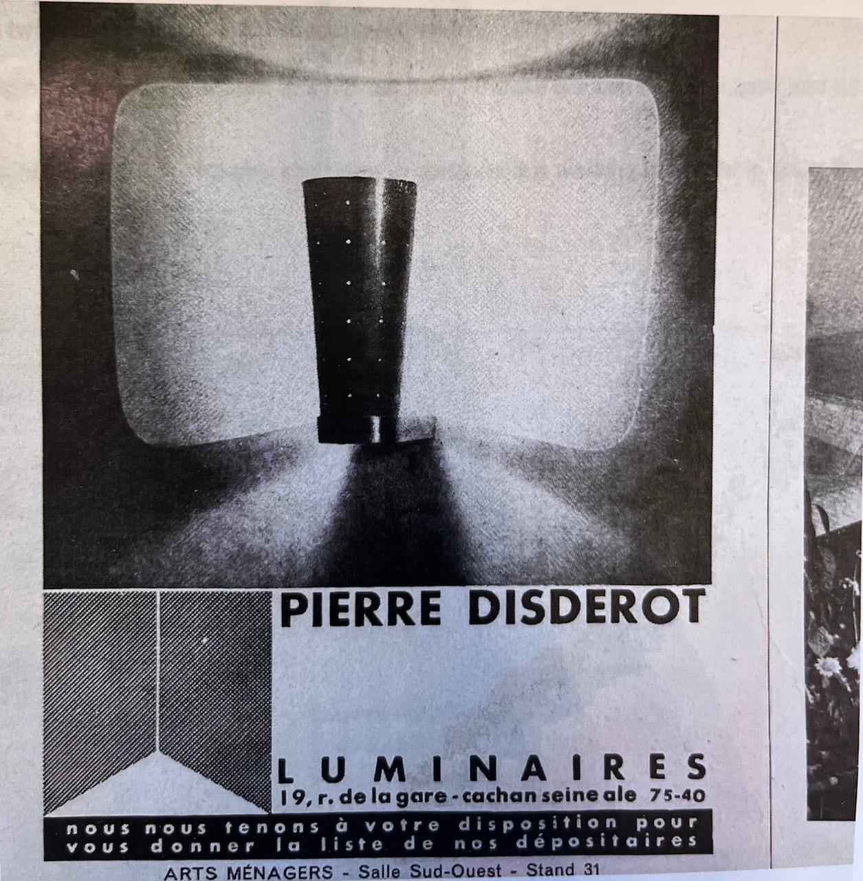 Rare Pair of Sconces by Pierre Disderot 2