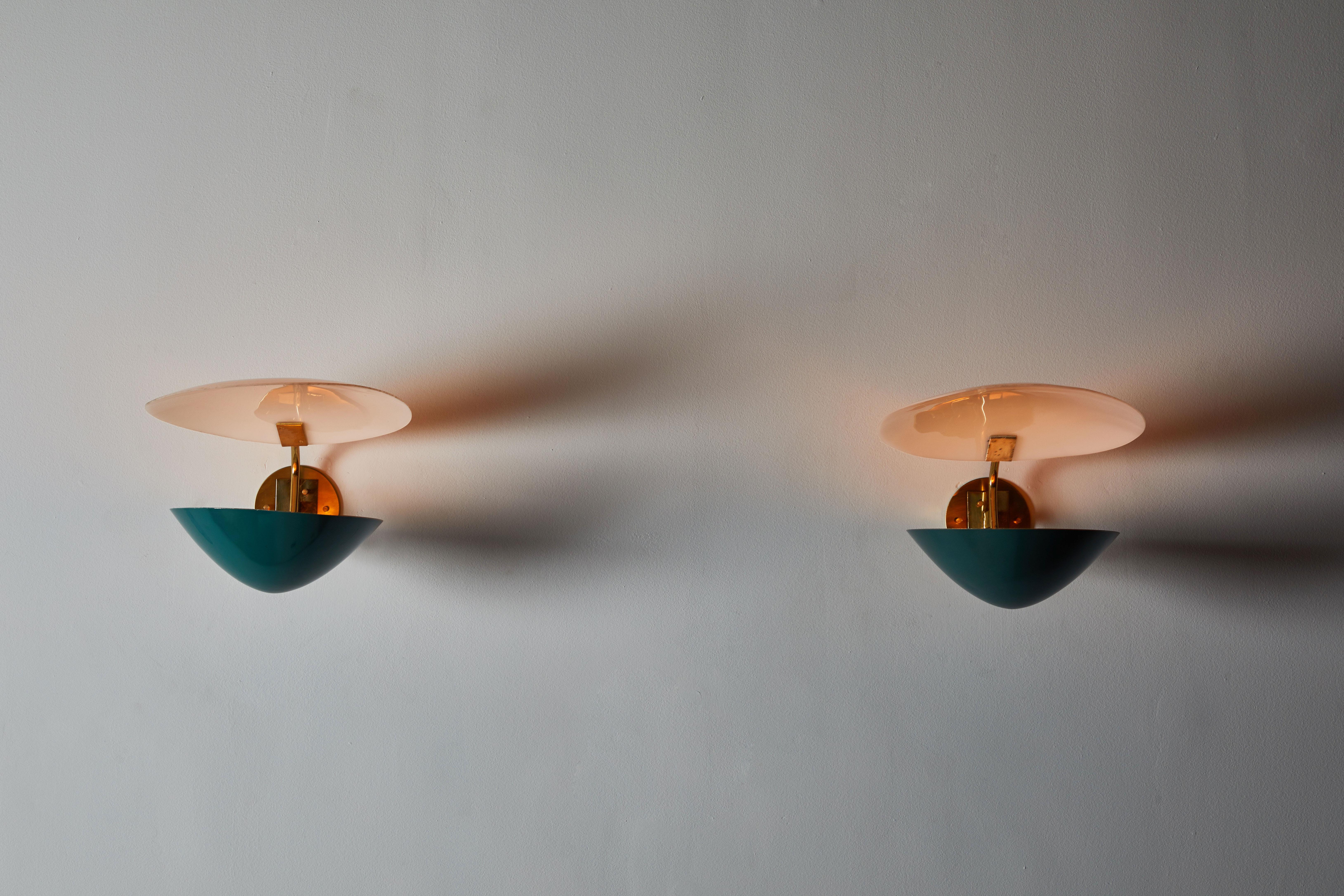 Mid-Century Modern Rare Pair of Sconces by Stilnovo