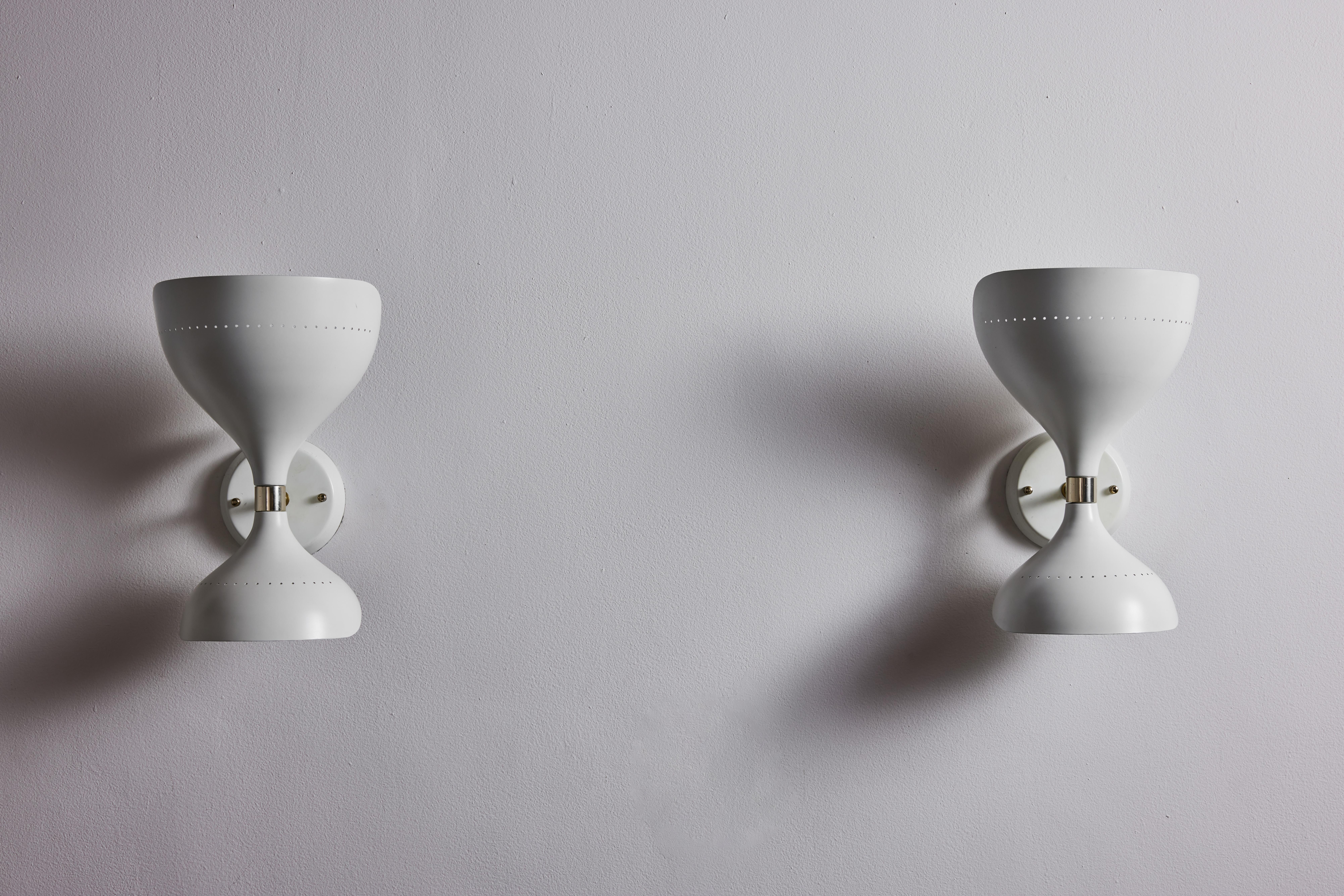 Rare Pair of Sconces by Stilnovo In Good Condition For Sale In Los Angeles, CA